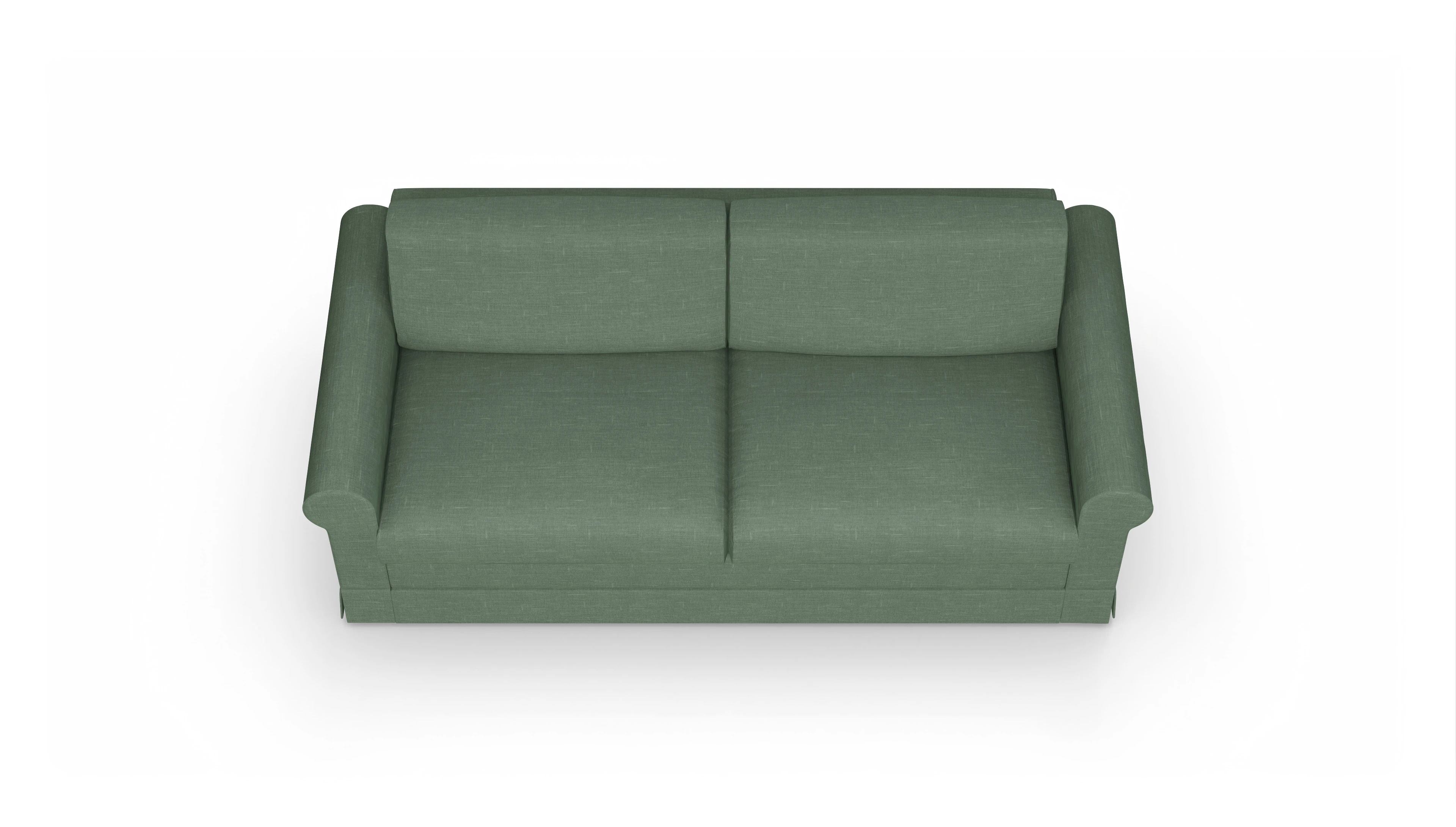 Schlafcouch Bareteri Ansicht des Produktes Bareteri 3-Sitzer in Stoff grün