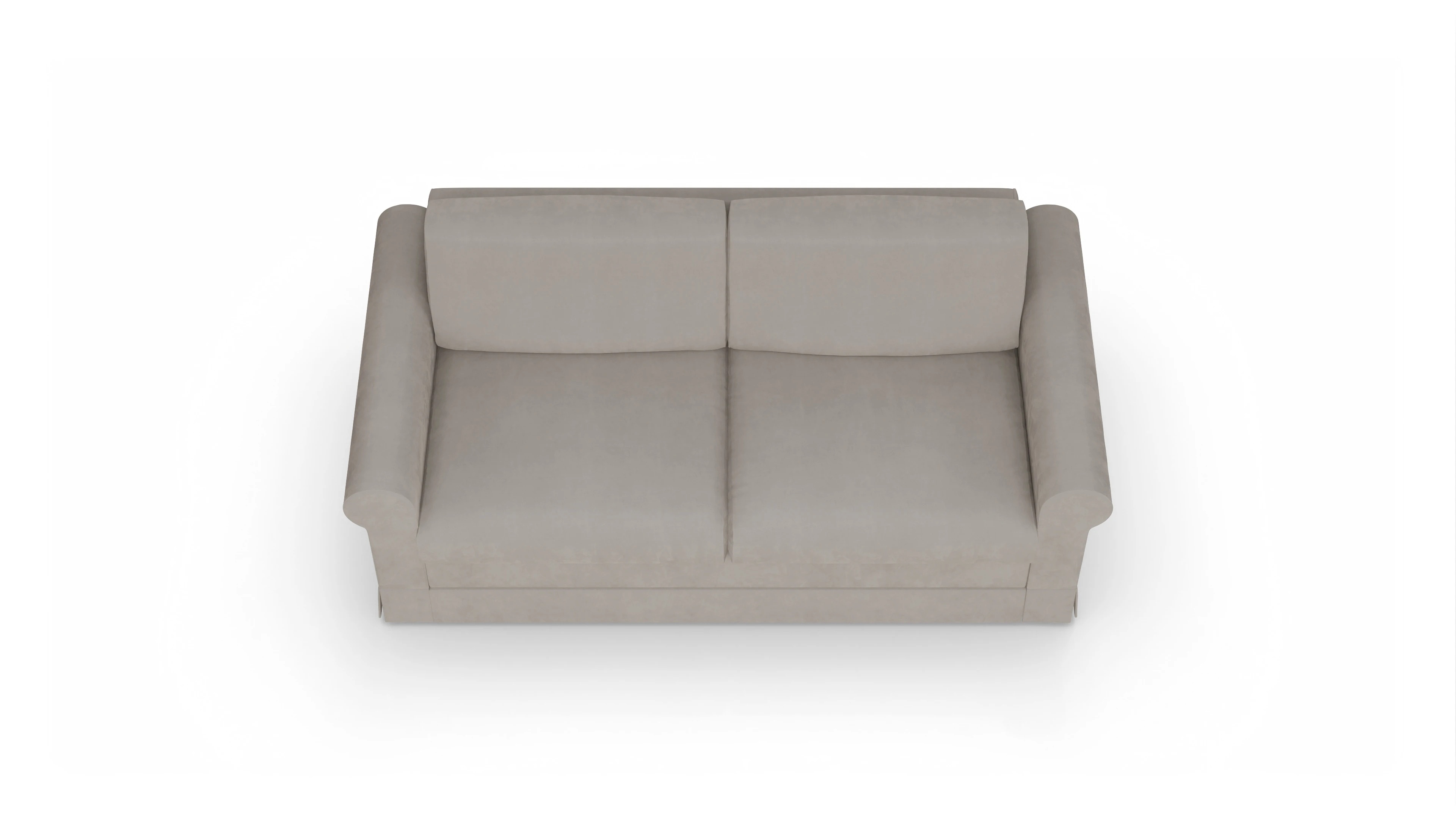 Schlafcouch Bareteri Ansicht des Produktes Bareteri 2,5-Sitzer in Samt braun