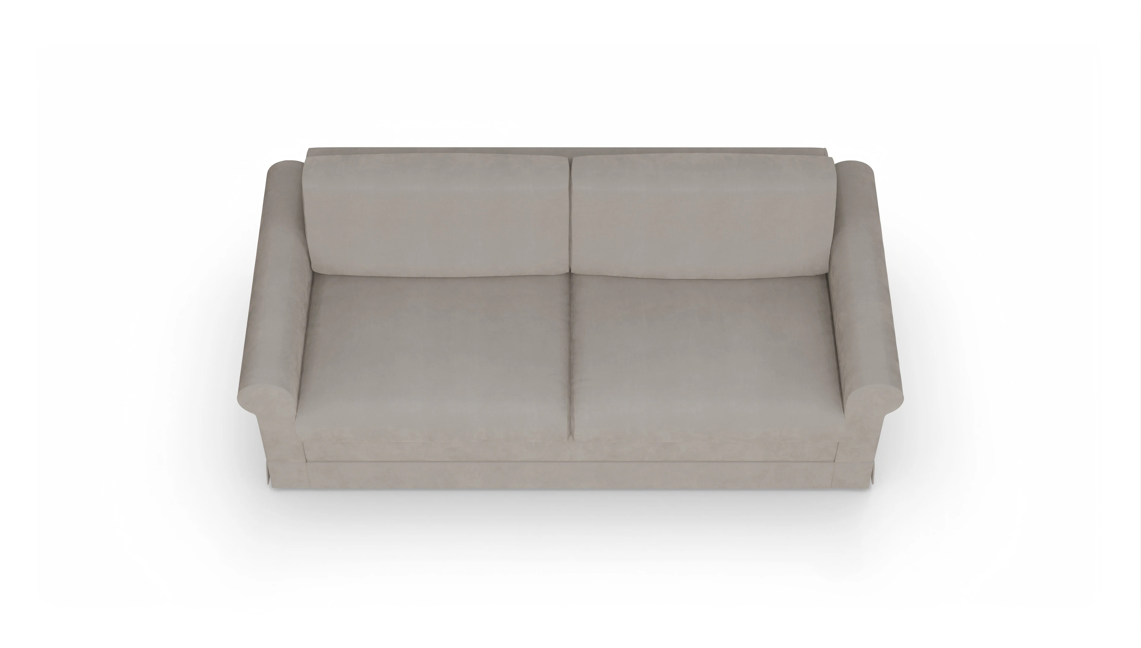 Schlafcouch Bareteri Ansicht des Produktes Bareteri 3-Sitzer in Samt braun