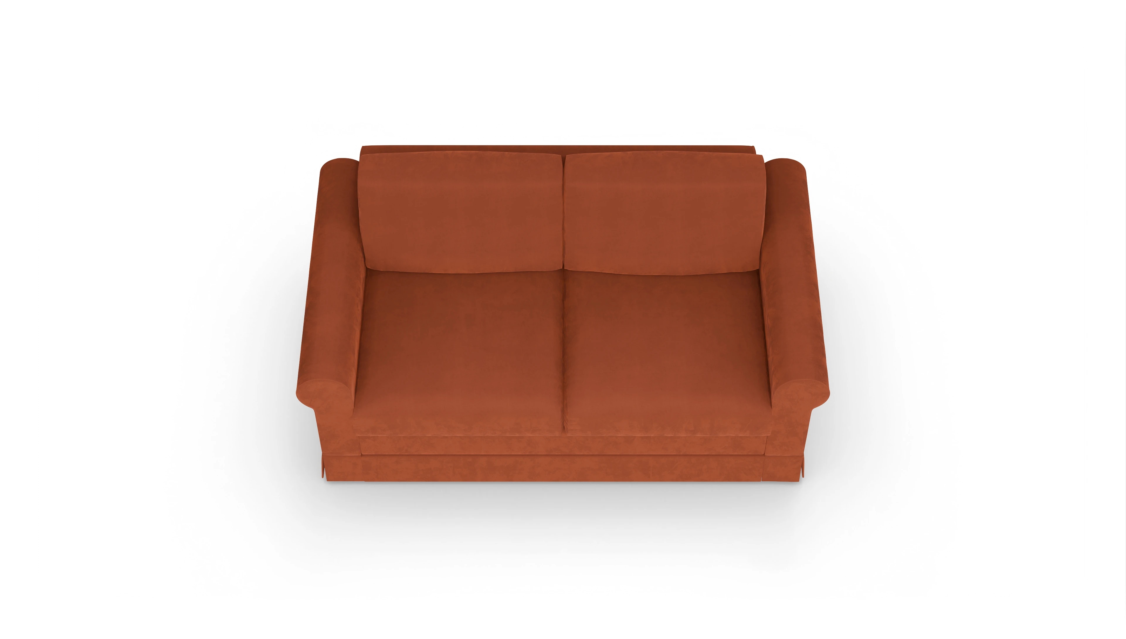 Ansicht des Produktes Bareteri 2-Sitzer in Samt orange