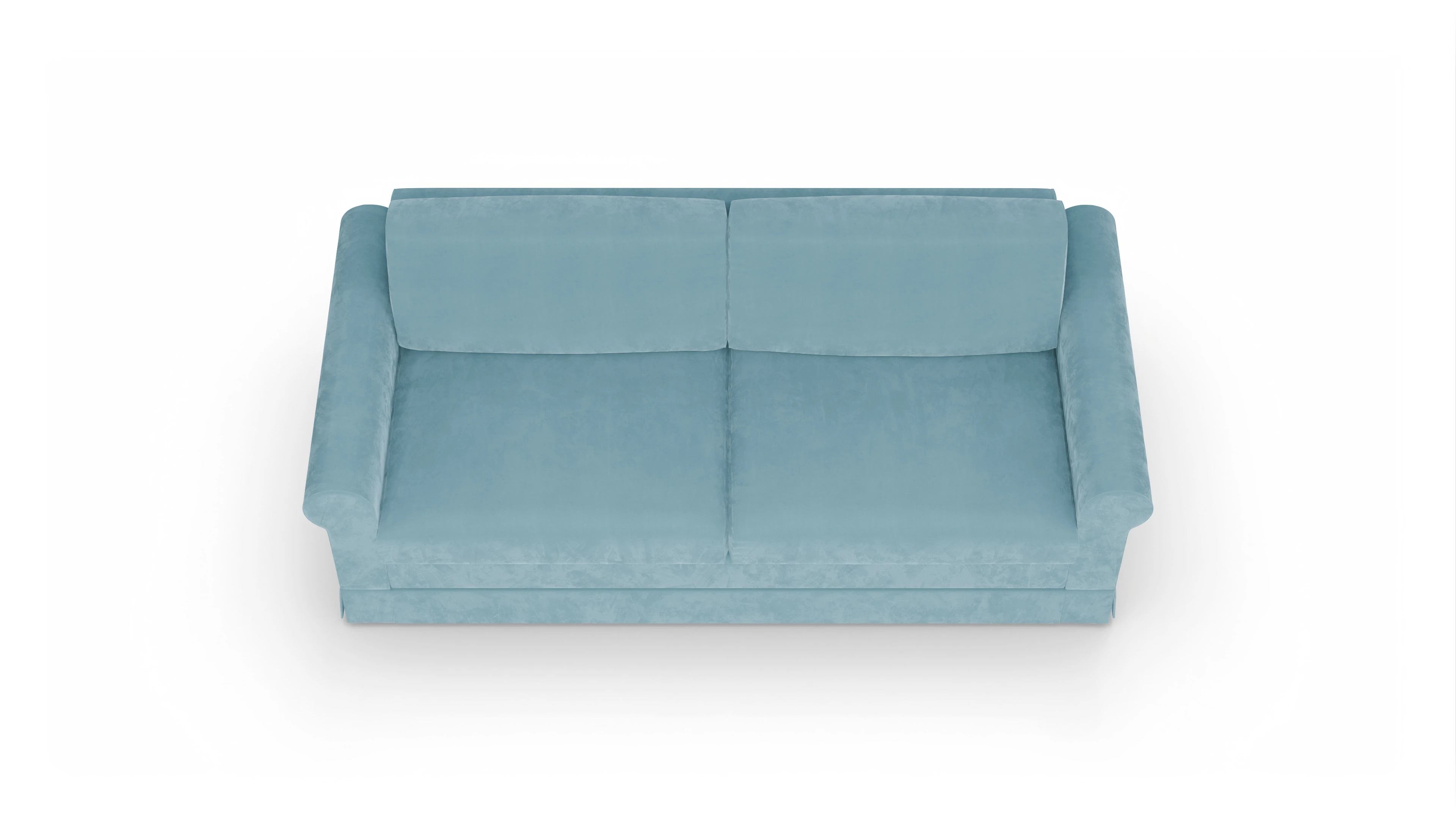 Schlafcouch Bareteri Ansicht des Produktes Bareteri 3-Sitzer in Samt blau