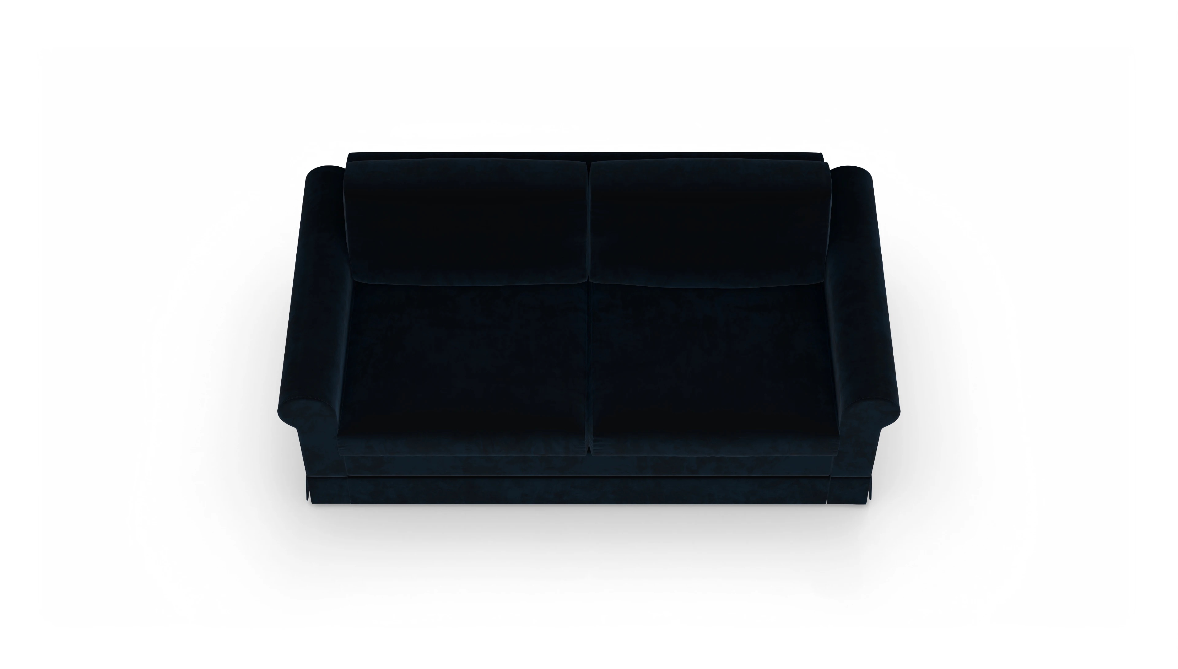 Schlafcouch Bareteri Ansicht des Produktes Bareteri 2,5-Sitzer in Samt blau