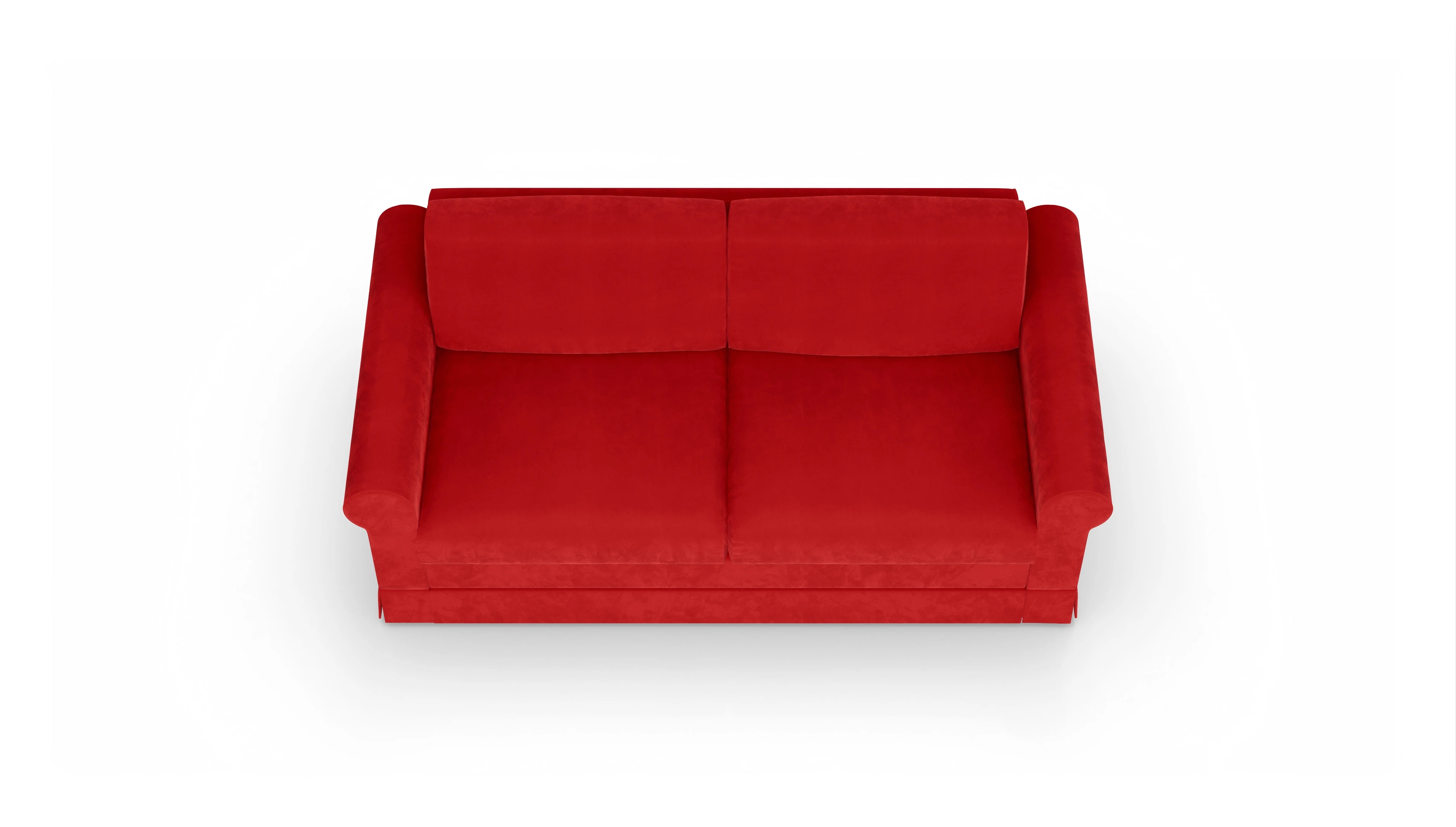 Ansicht des Produktes Bareteri 2,5-Sitzer in Samt rot