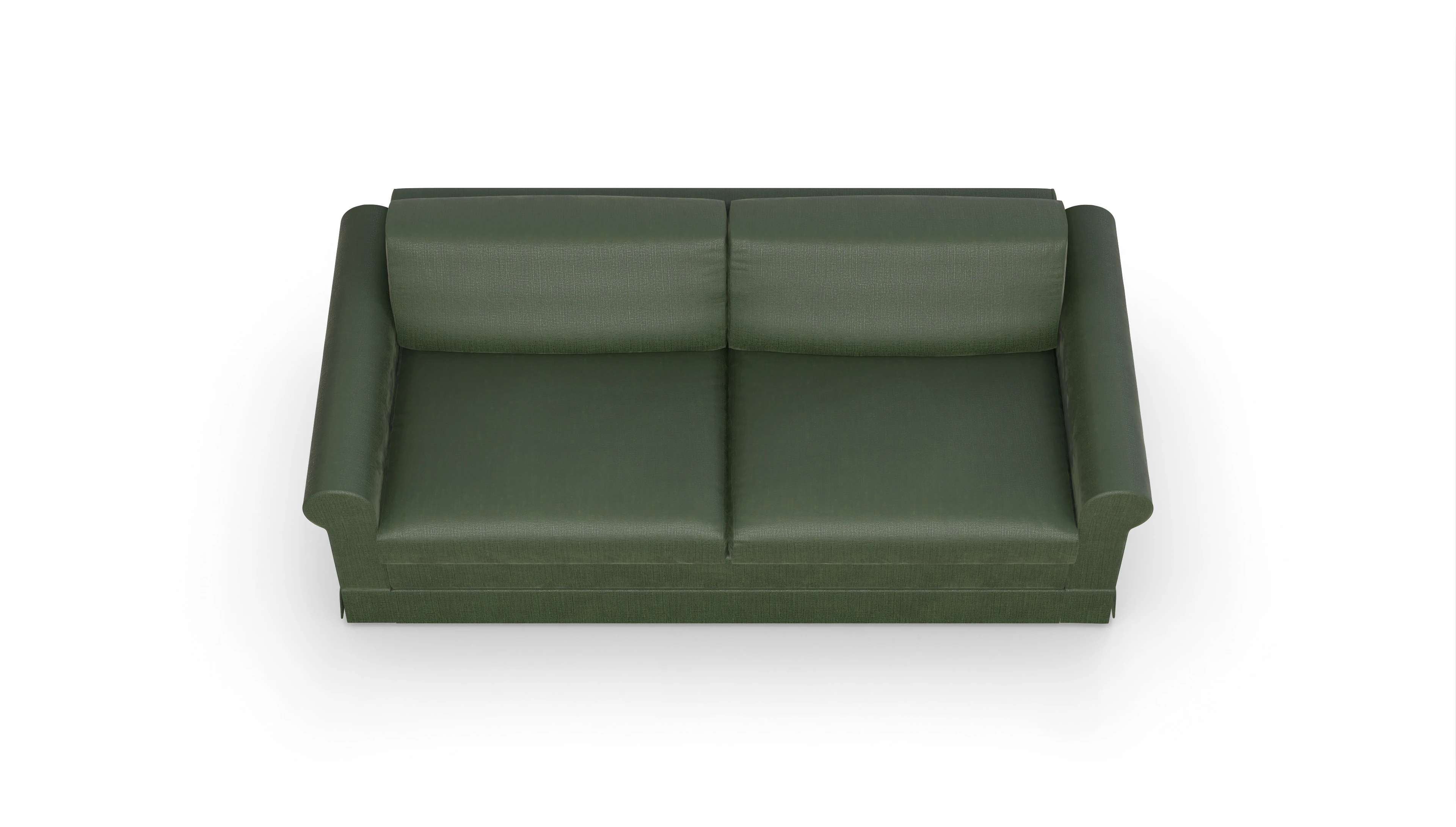 Schlafcouch Bareteri Ansicht des Produktes Bareteri 3-Sitzer in Stoff grün
