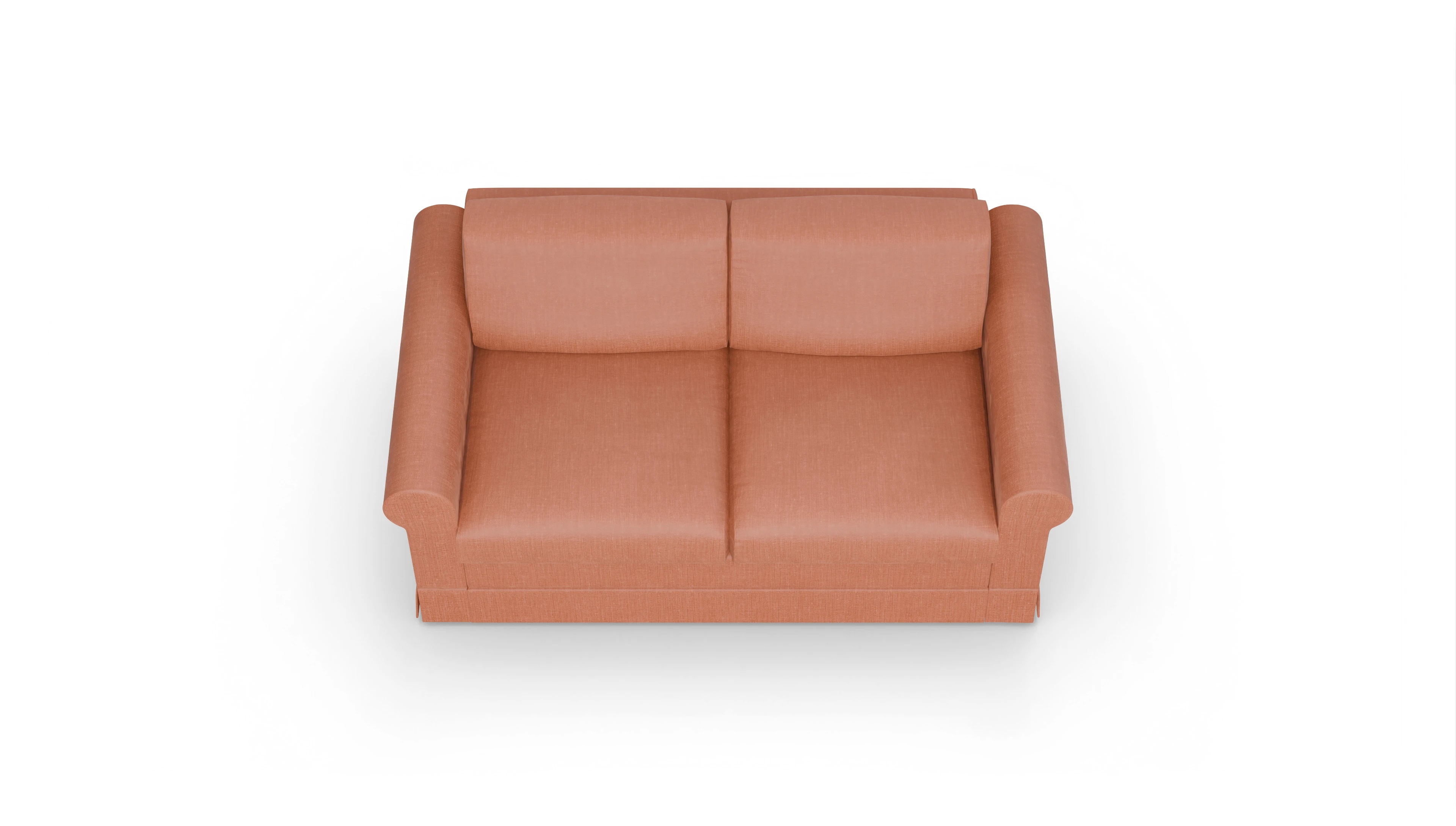 Schlafcouch Bareteri Ansicht des Produktes Bareteri 2-Sitzer in Stoff orange