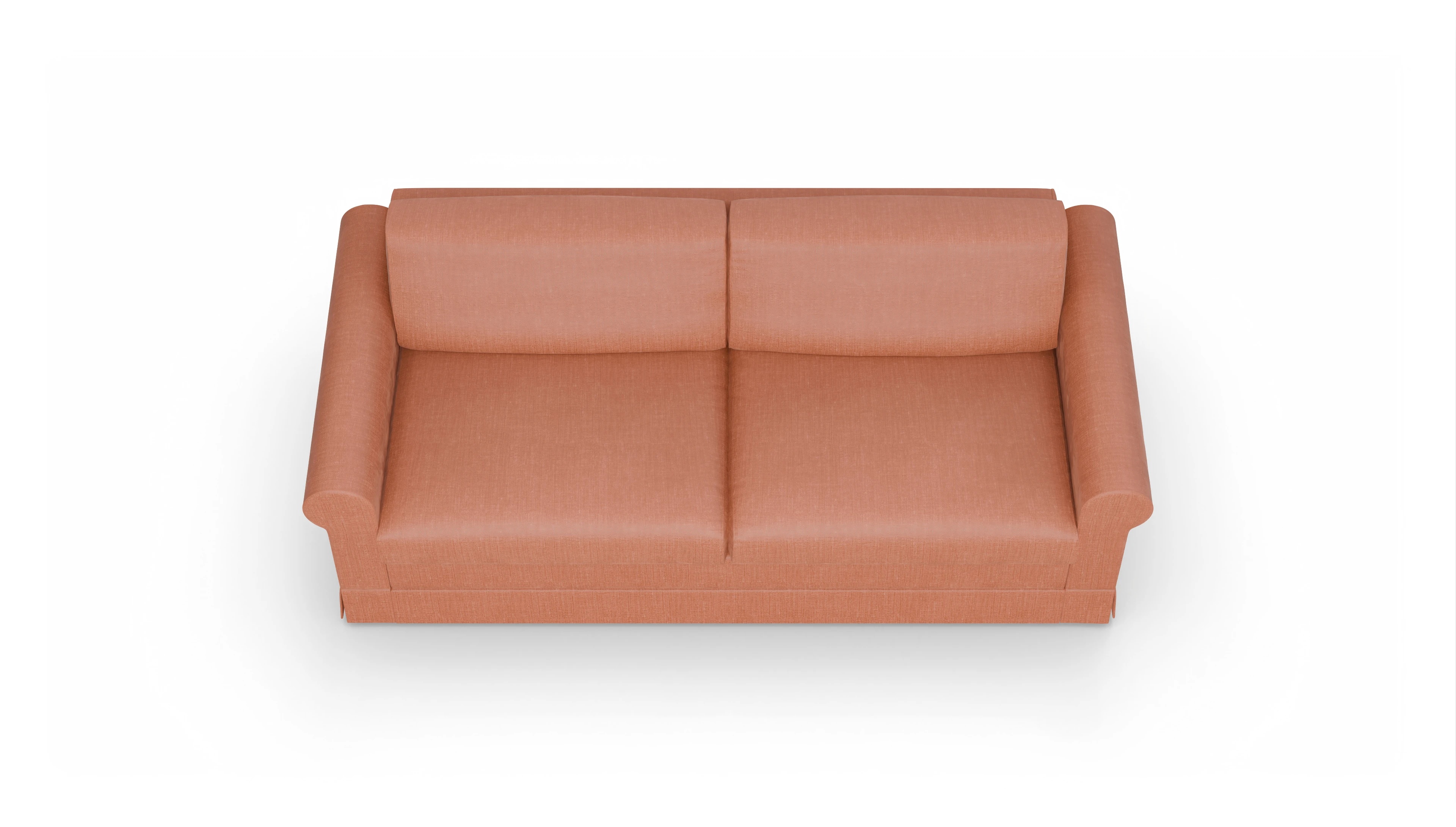 Schlafcouch Bareteri Ansicht des Produktes Bareteri 3-Sitzer in Stoff orange