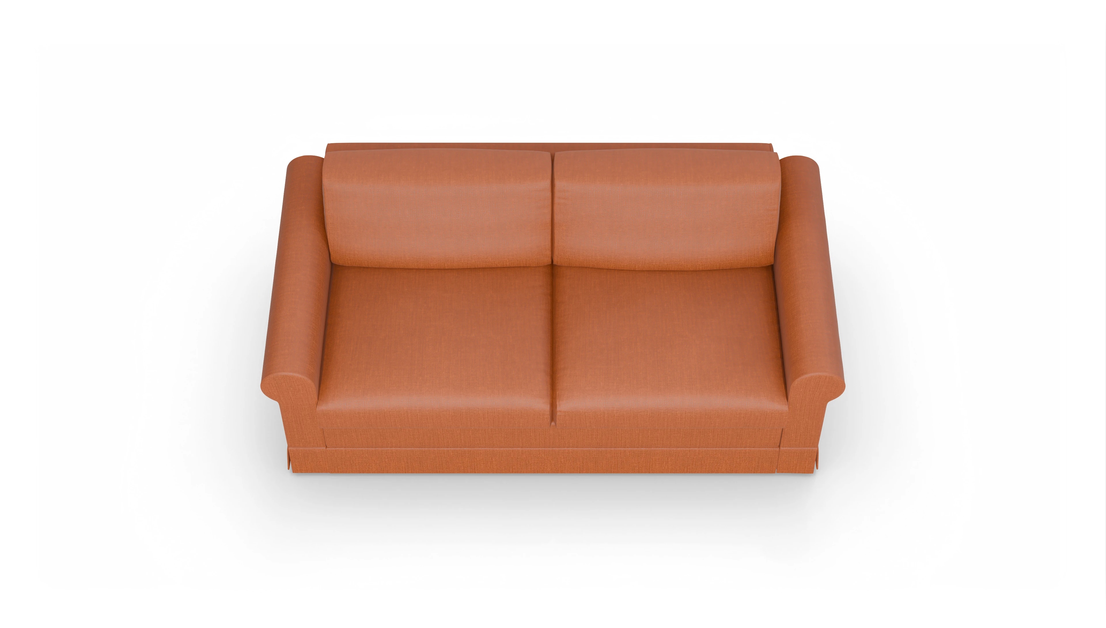 Ansicht des Produktes Bareteri 2,5-Sitzer in Stoff orange