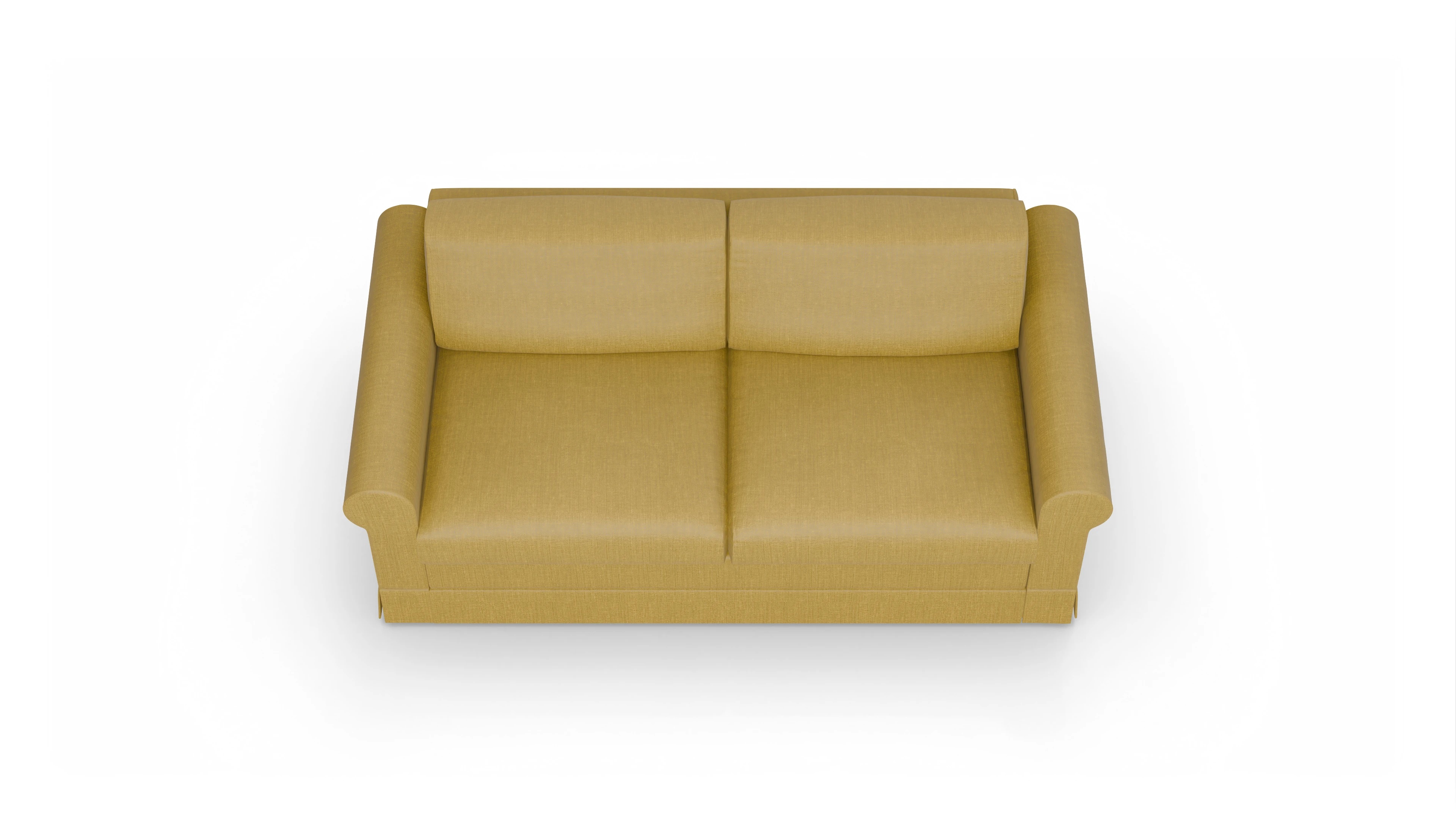 Schlafcouch Bareteri Ansicht des Produktes Bareteri 2,5-Sitzer in Stoff gelb
