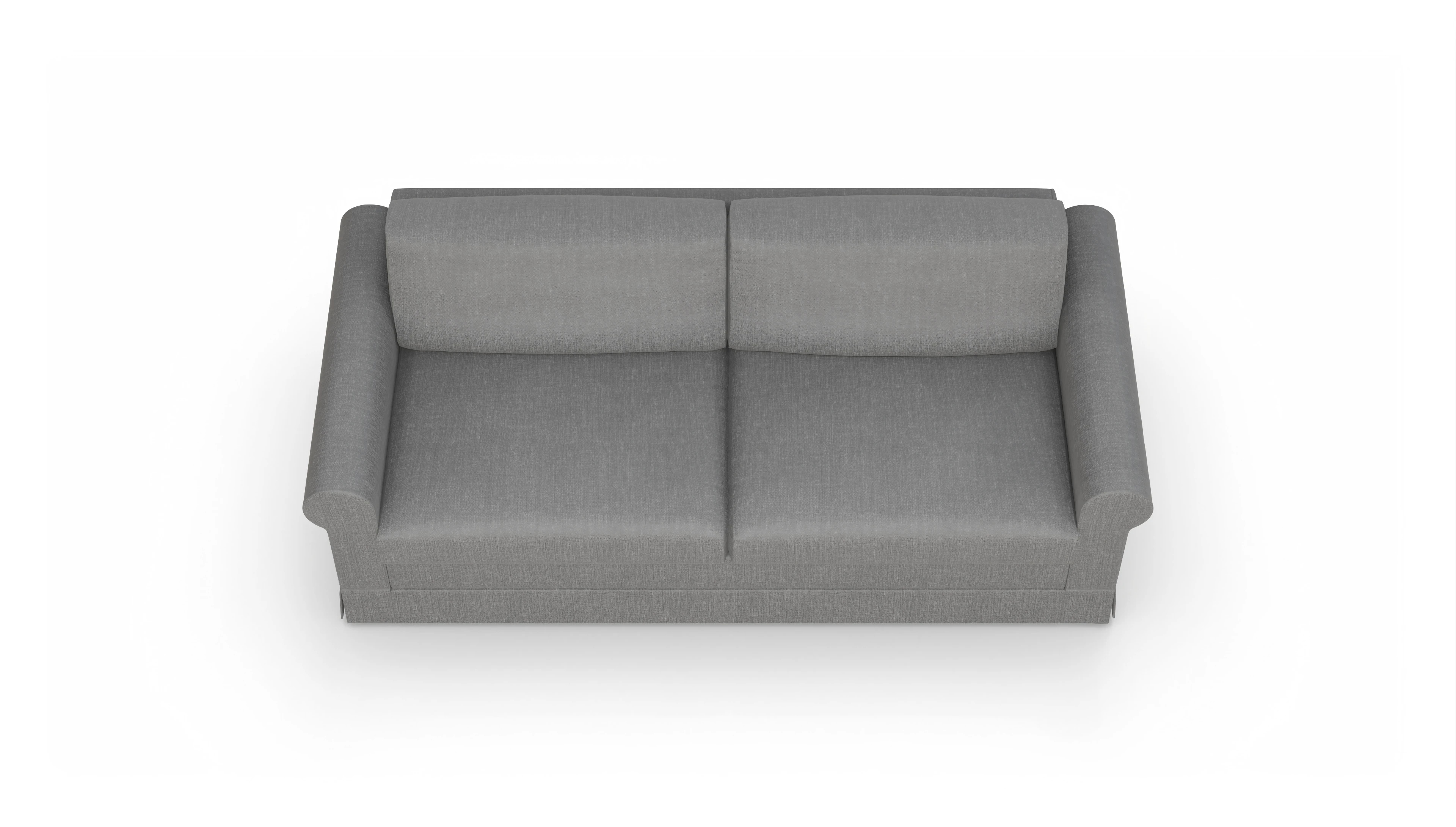 Schlafcouch Bareteri Ansicht des Produktes Bareteri 3-Sitzer in Stoff grau