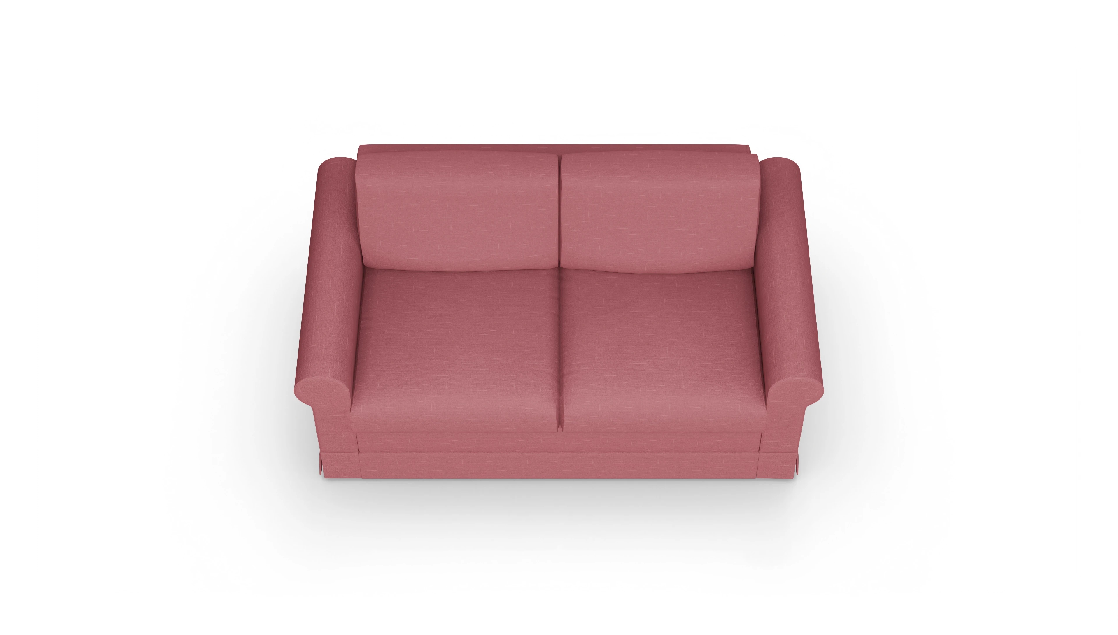 Schlafcouch Bareteri Ansicht des Produktes Bareteri 2-Sitzer in Stoff rot