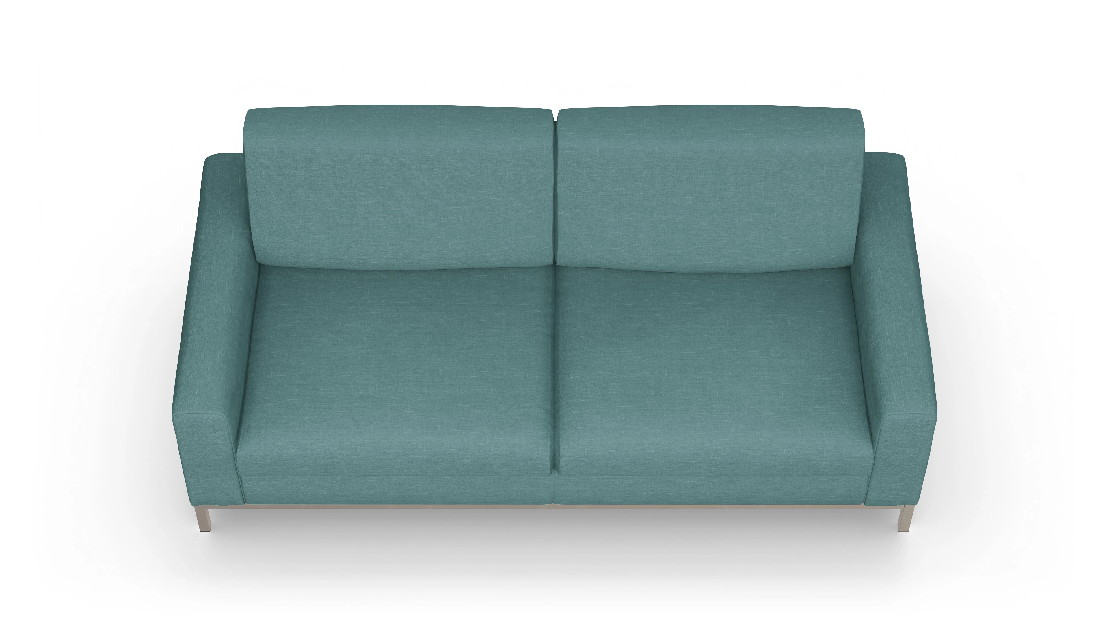 Designer-Schlafsofa Paglia Ansicht des Produktes Paglia 3-Sitzer in Stoff grün