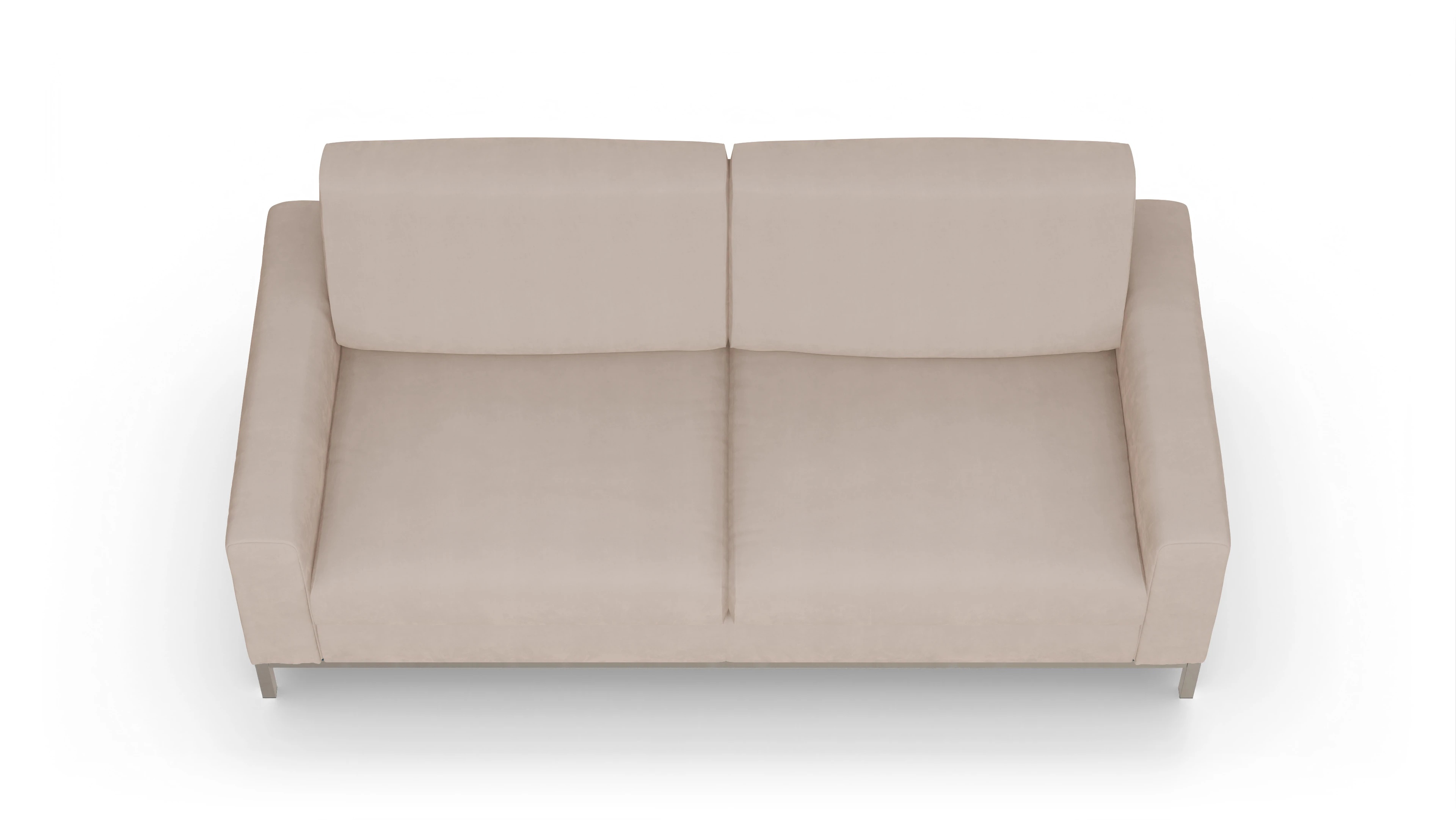 Designer-Schlafsofa Paglia Ansicht des Produktes Paglia 3-Sitzer in Samt beige