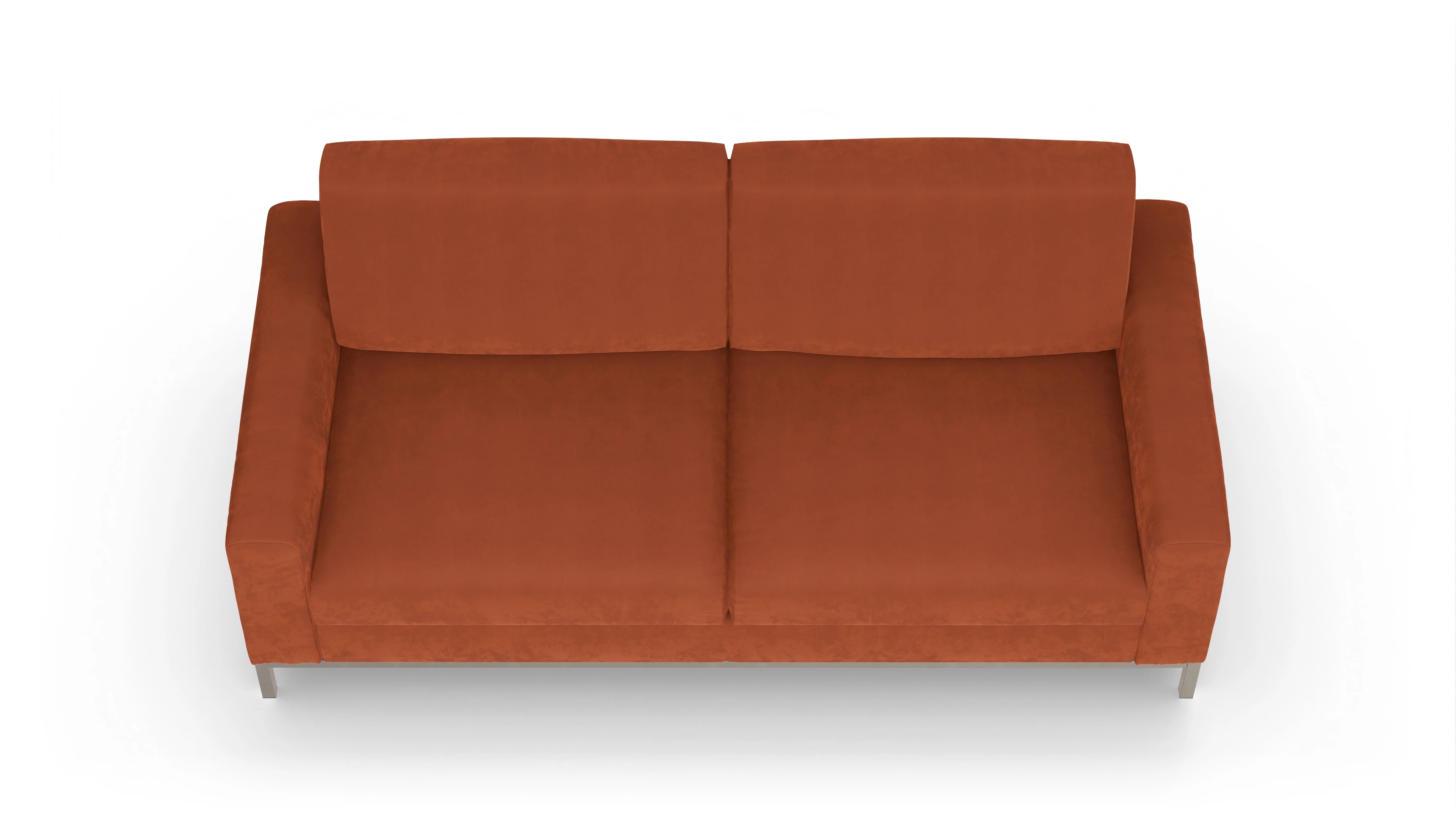 Ansicht des Produktes Paglia 3-Sitzer in Samt orange
