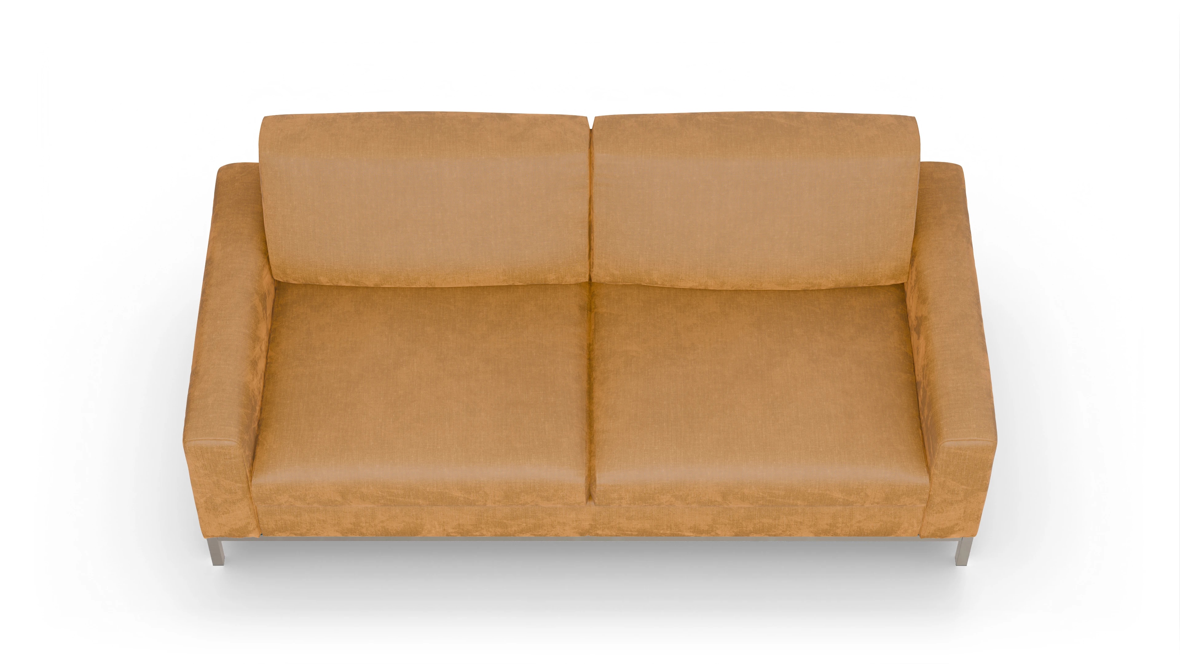 Designer-Schlafsofa Paglia Ansicht des Produktes Paglia 3-Sitzer in Stoff braun