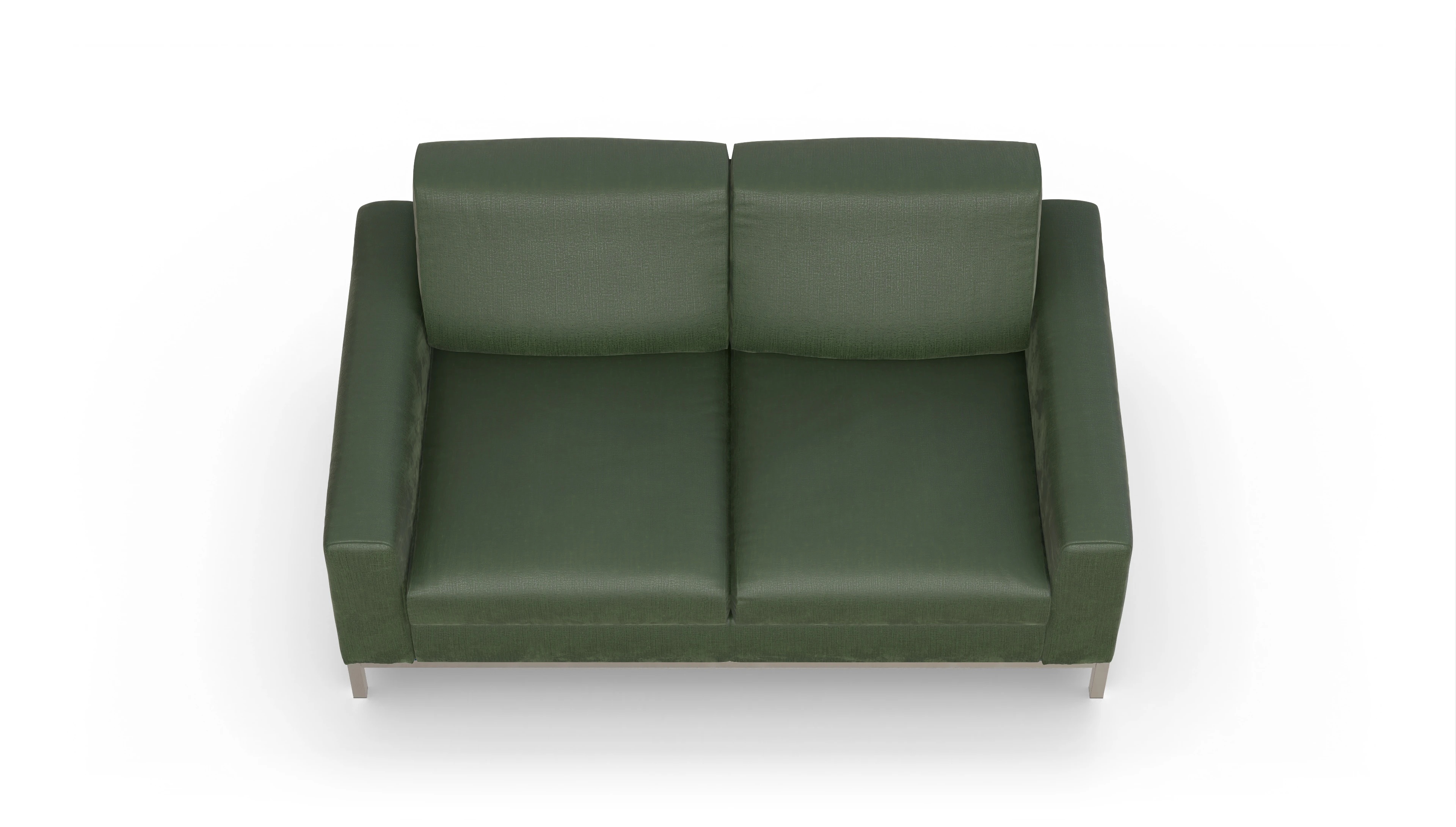 Designer-Schlafsofa Paglia Ansicht des Produktes Paglia 2-Sitzer in Stoff grün