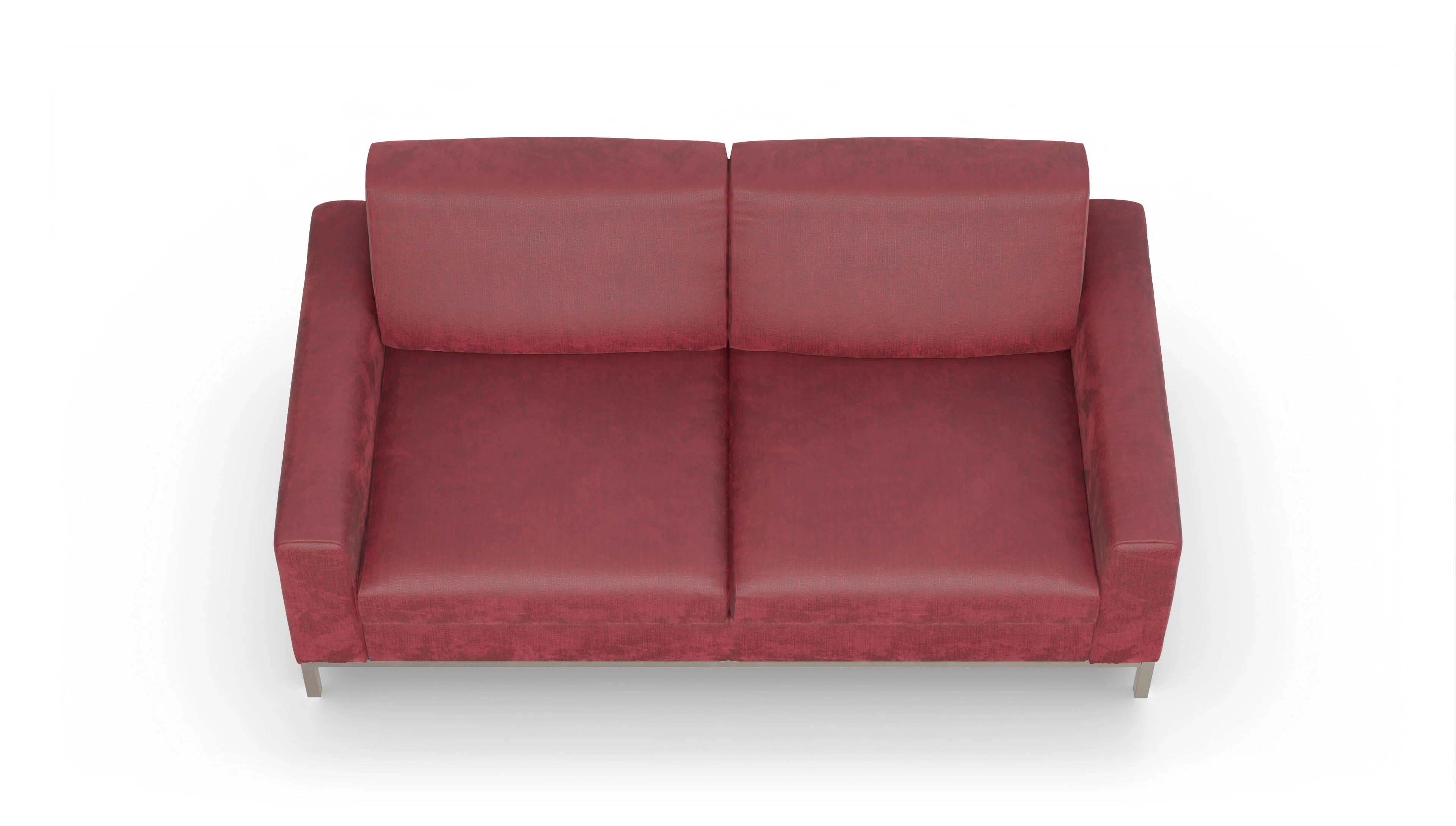 Designer-Schlafsofa Paglia Ansicht des Produktes Paglia 2,5-Sitzer in Stoff rot