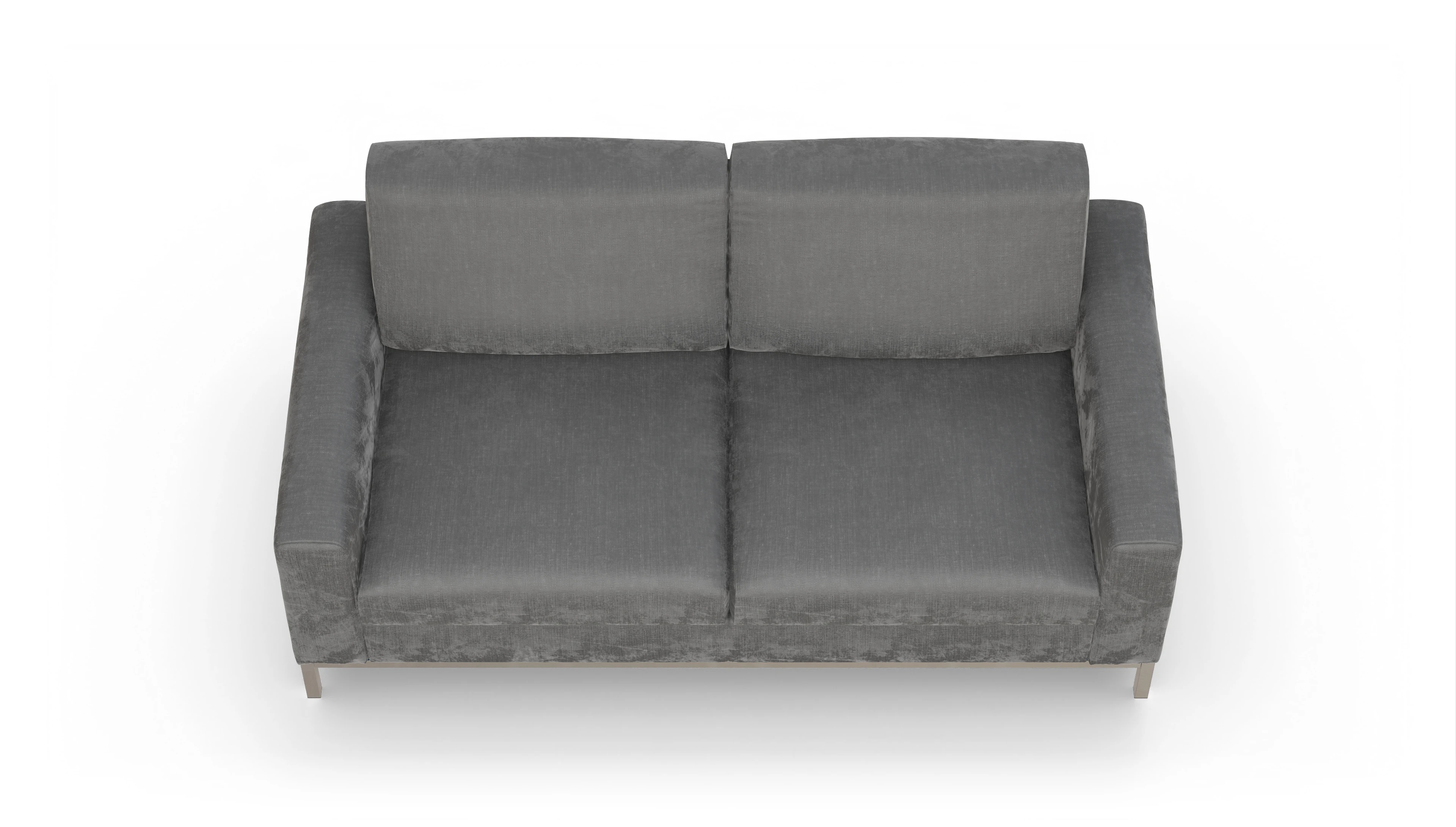 Designer-Schlafsofa Paglia Ansicht des Produktes Paglia 2,5-Sitzer in Stoff grau
