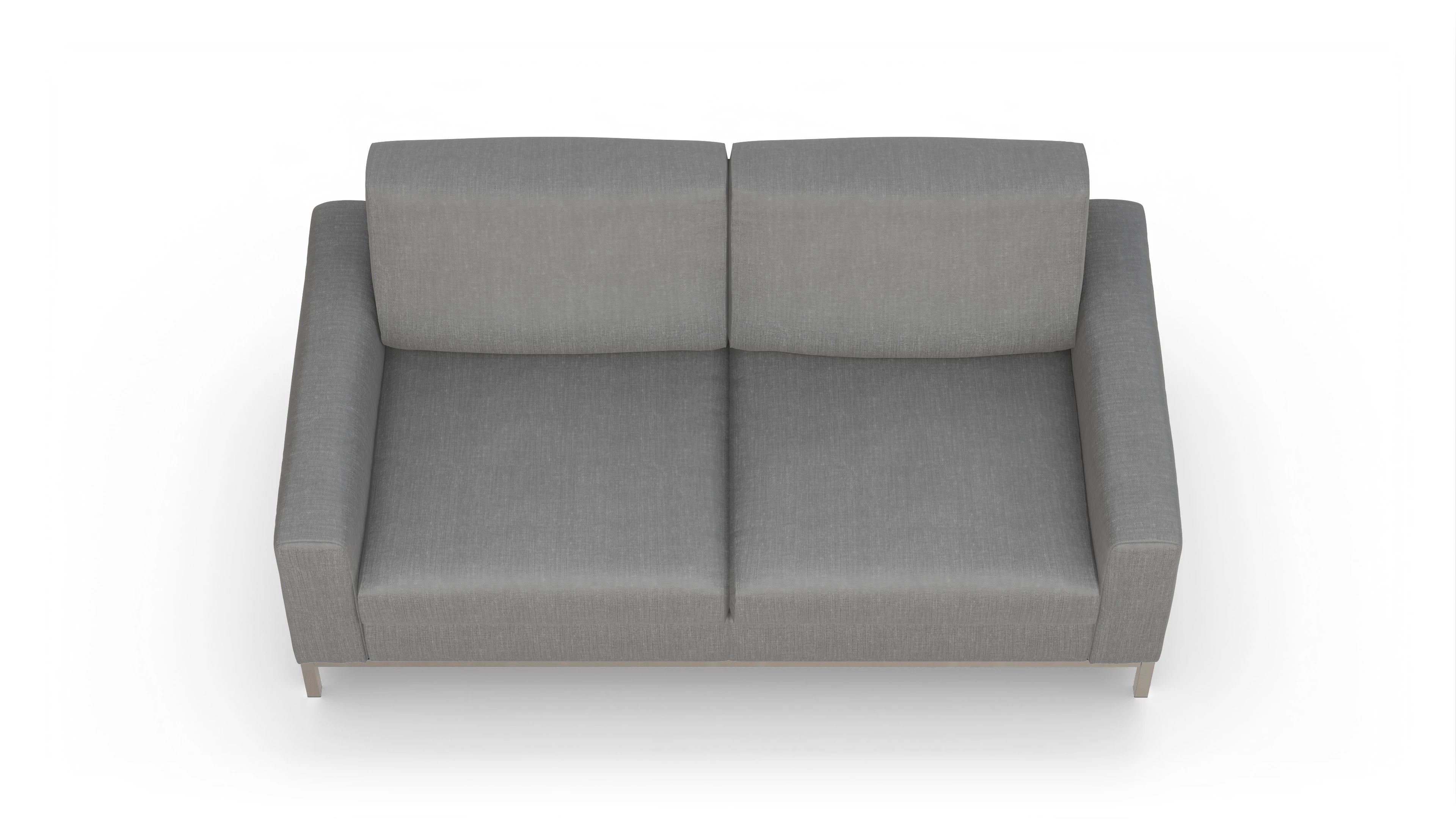 Designer-Schlafsofa Paglia Ansicht des Produktes Paglia 2,5-Sitzer in Stoff grau