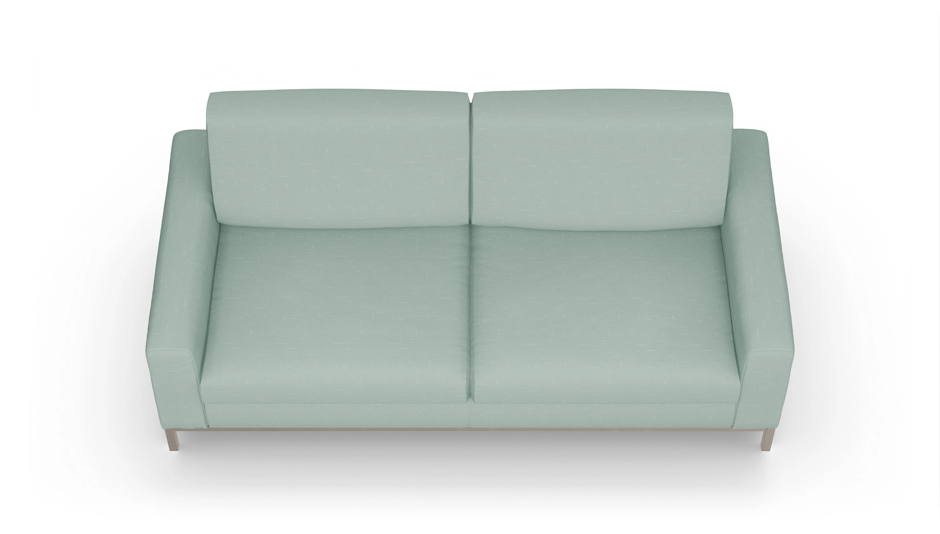 Designer-Schlafsofa Paglia Ansicht des Produktes Paglia 3-Sitzer in Stoff grün