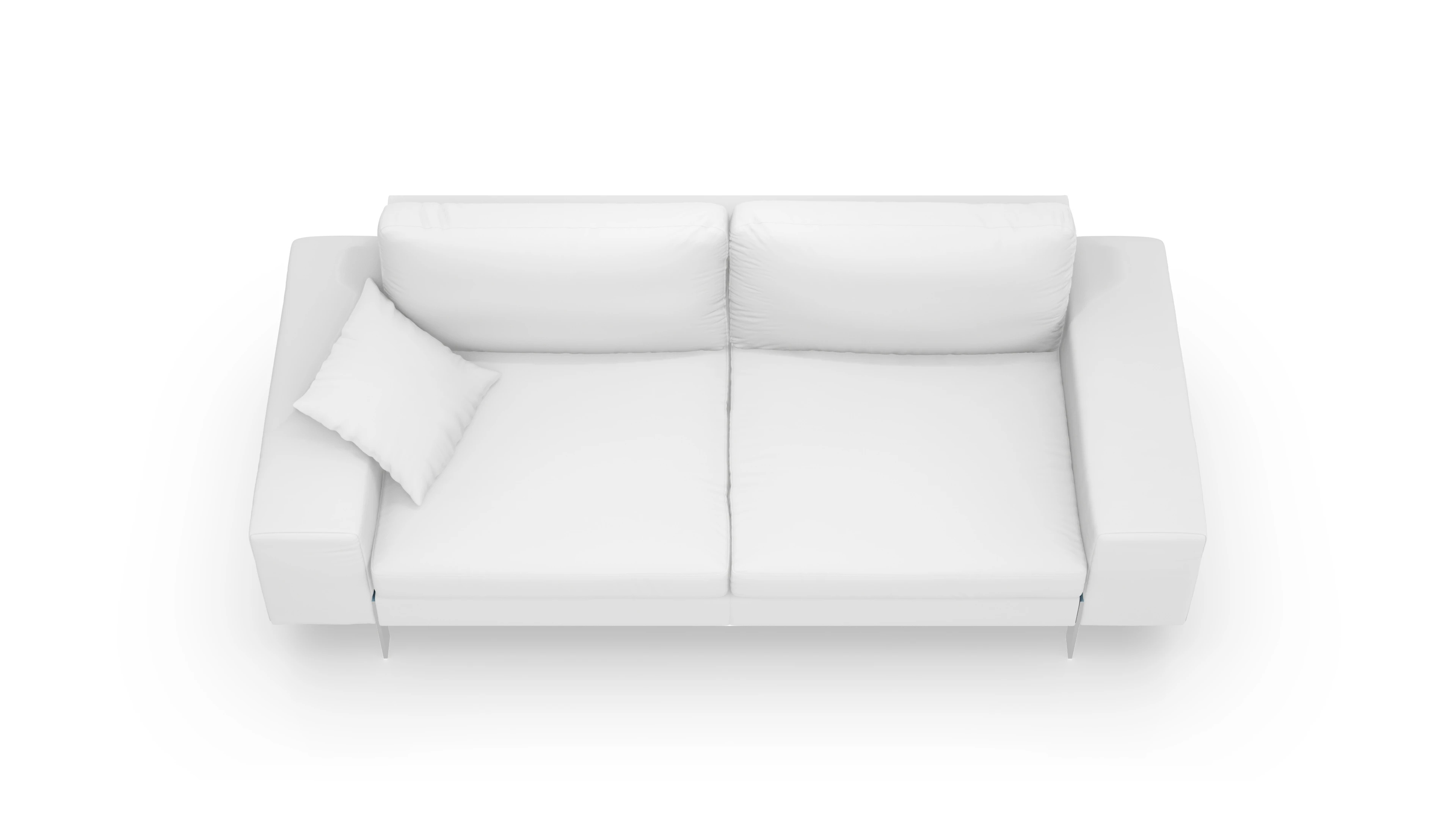 Catoira Ledersofa Ansicht des Produktes Catoira 3-Sitzer in Leder weiß