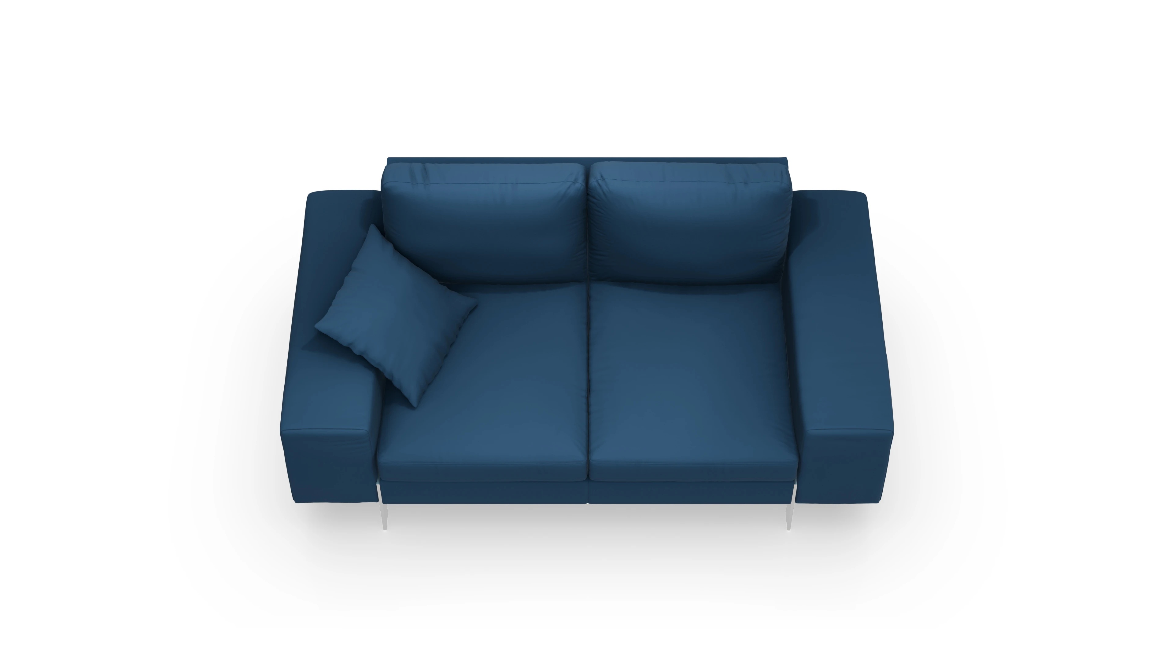 Ansicht des Produktes Catoira 2-Sitzer in Leder blau