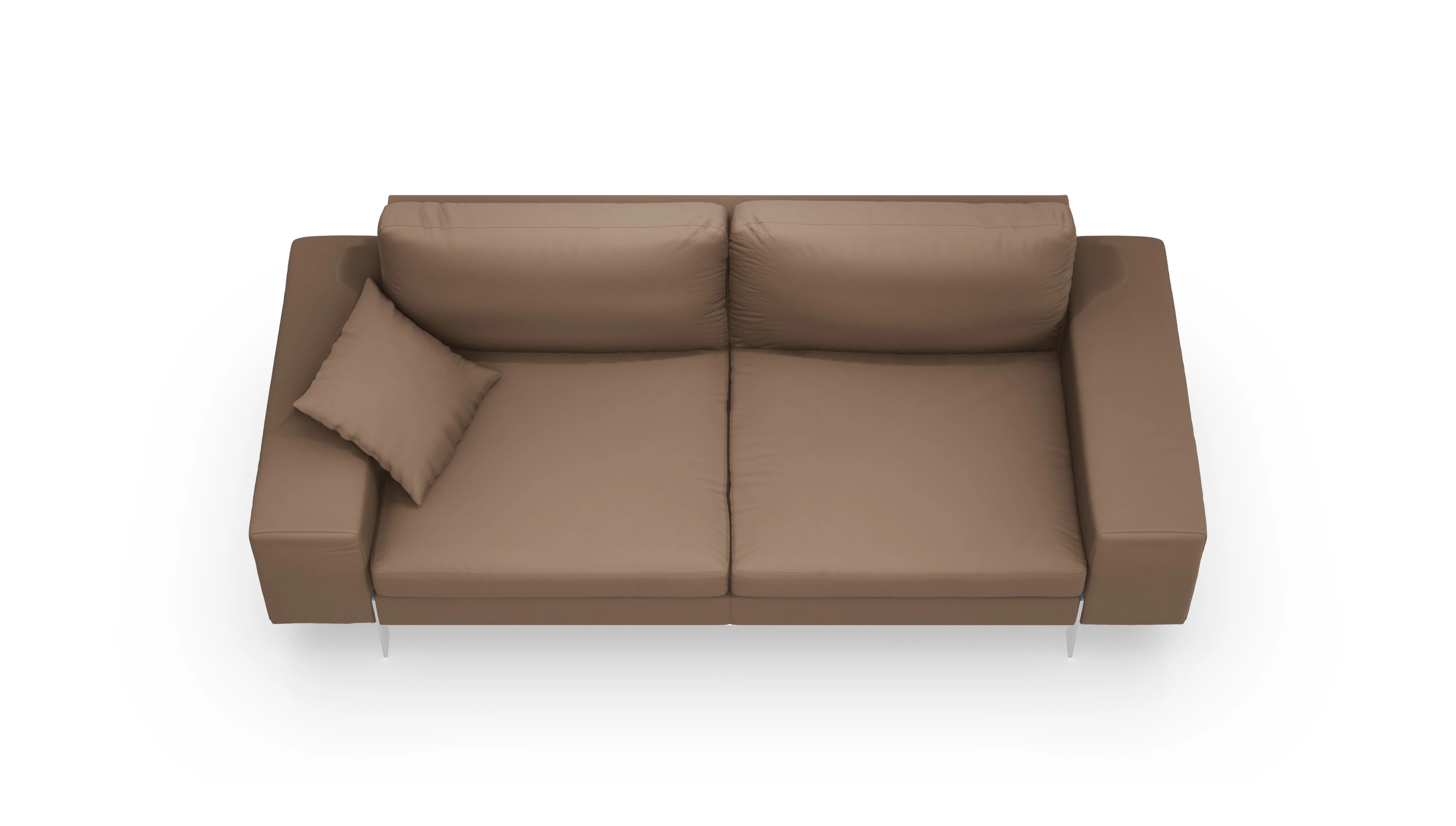 Ansicht des Produktes Catoira 3-Sitzer in Leder braun