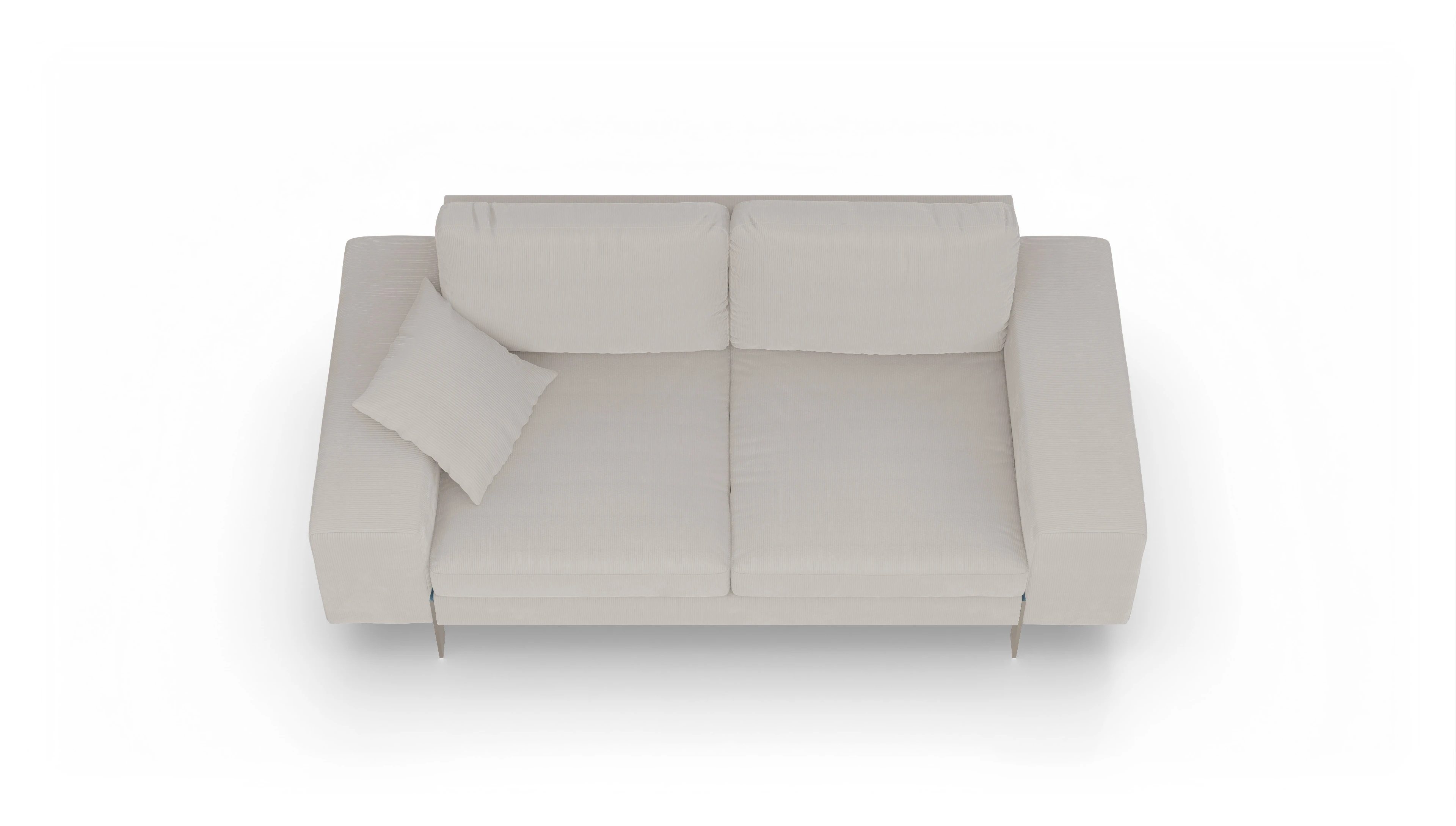 Ansicht des Produktes Catoira 2,5-Sitzer in Cord weiß