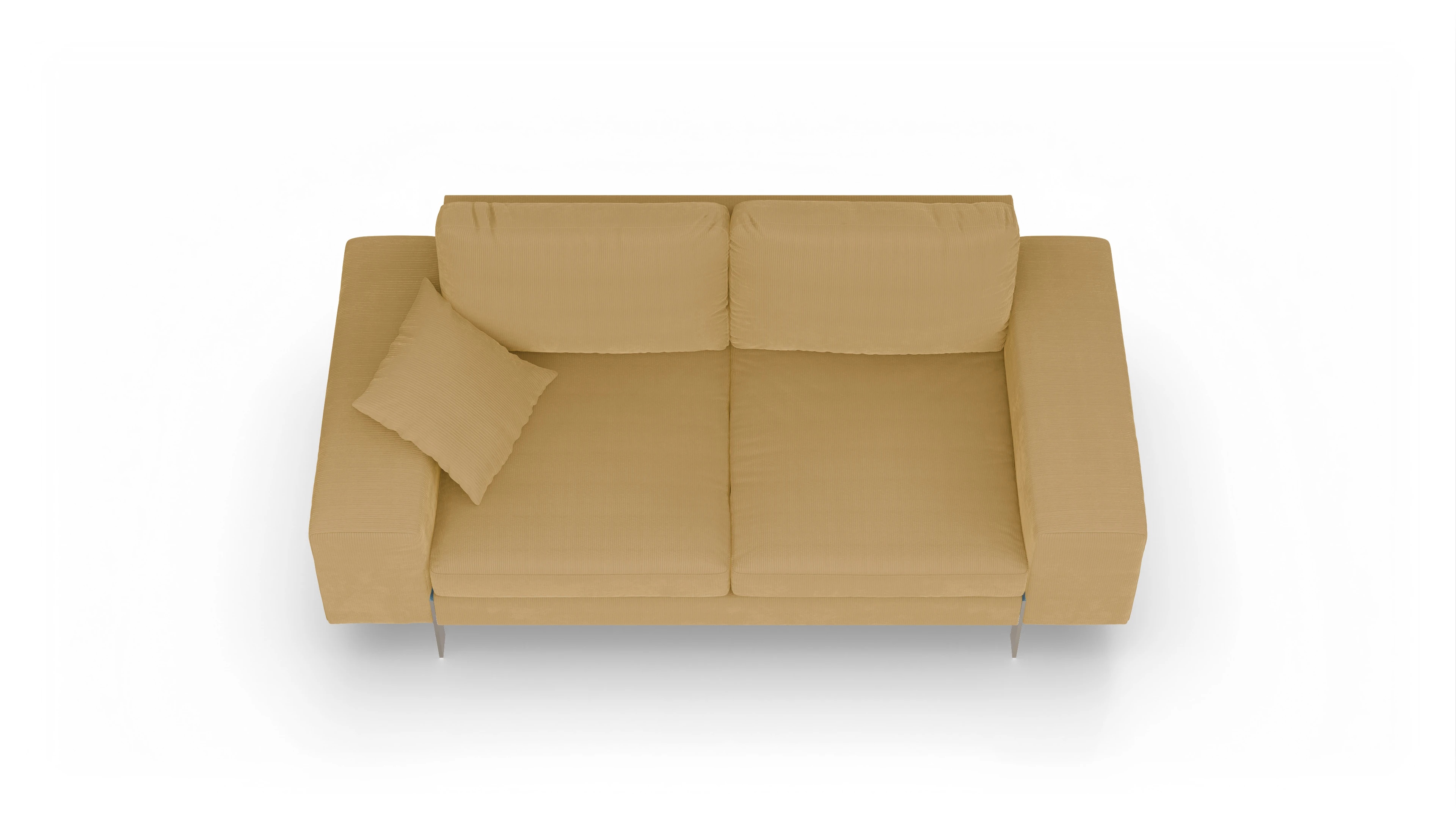 Ansicht des Produktes Catoira 2,5-Sitzer in Cord gelb