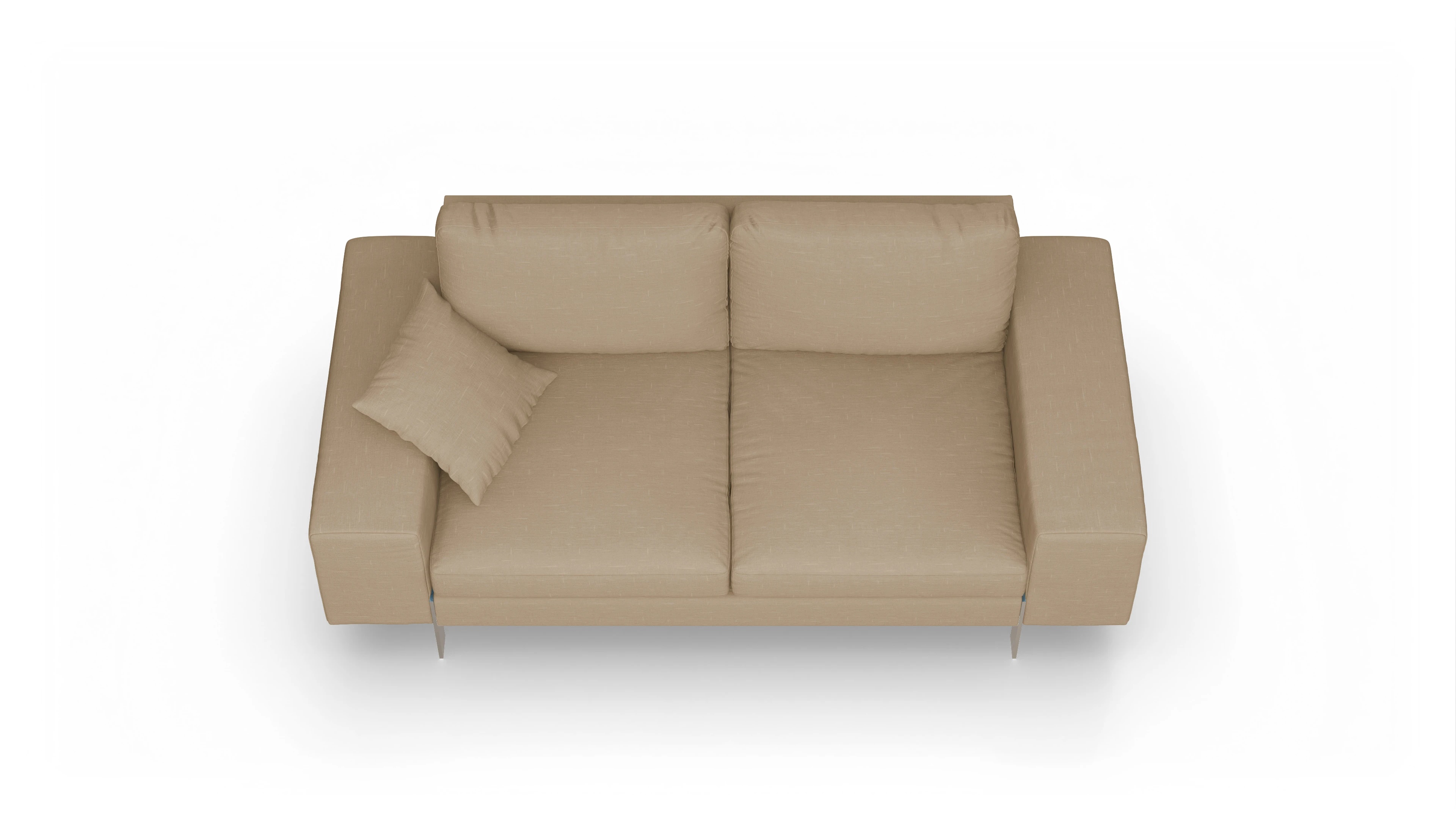 Ansicht des Produktes Catoira 2,5-Sitzer in Stoff braun