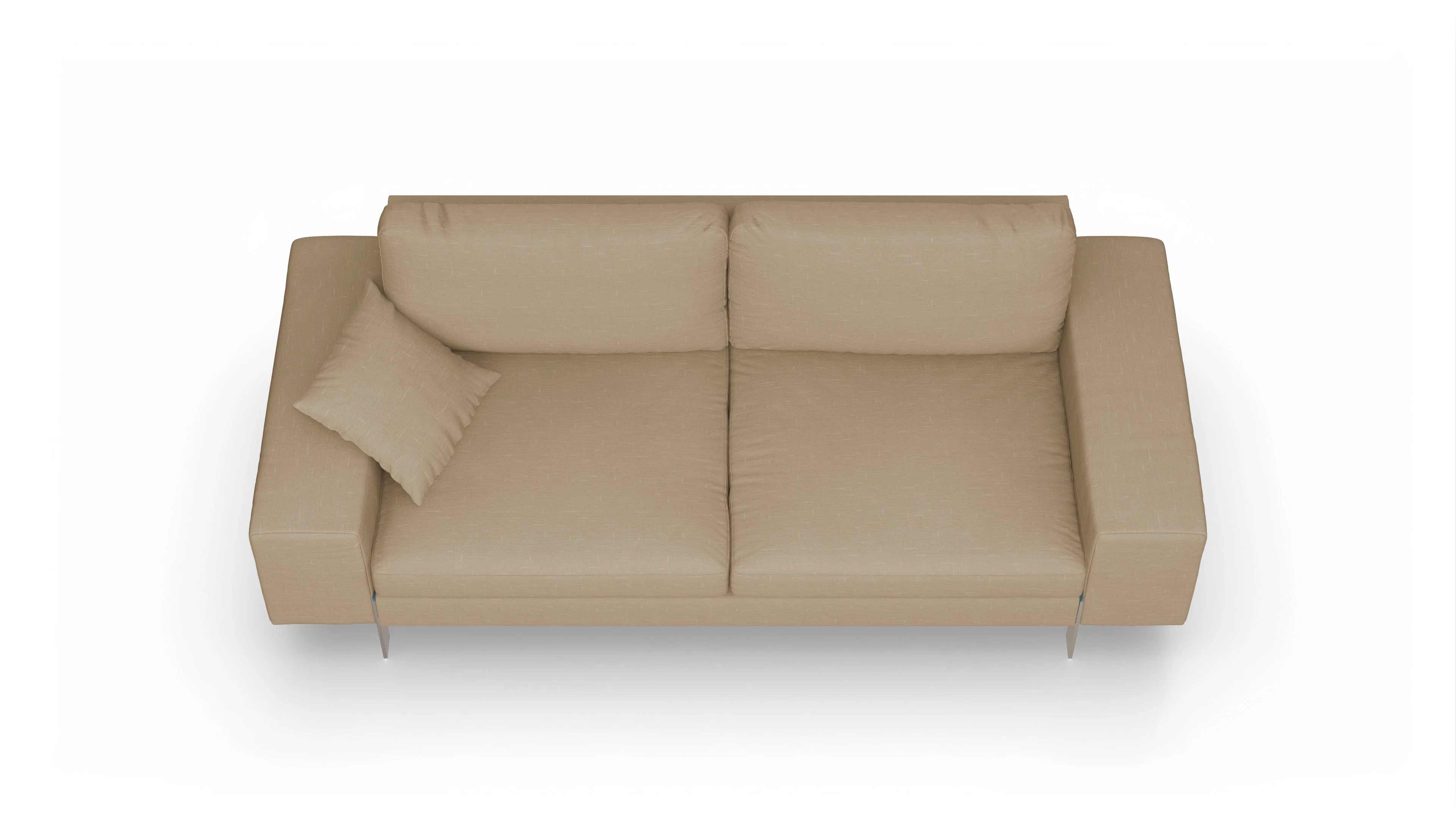 Catoira Stoffsofa Ansicht des Produktes Catoira 3-Sitzer in Stoff braun