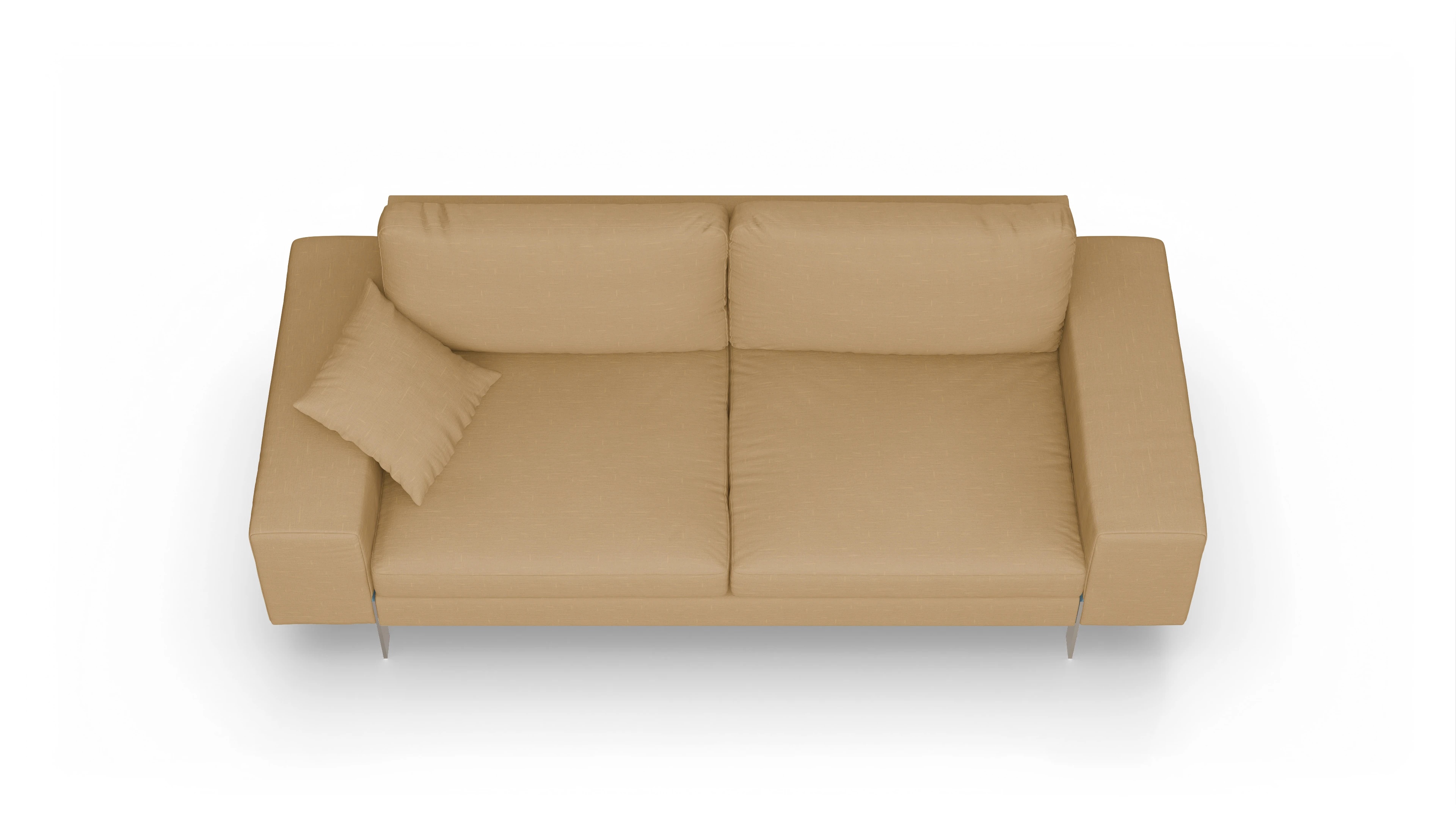 Ansicht des Produktes Catoira 3-Sitzer in Stoff gelb