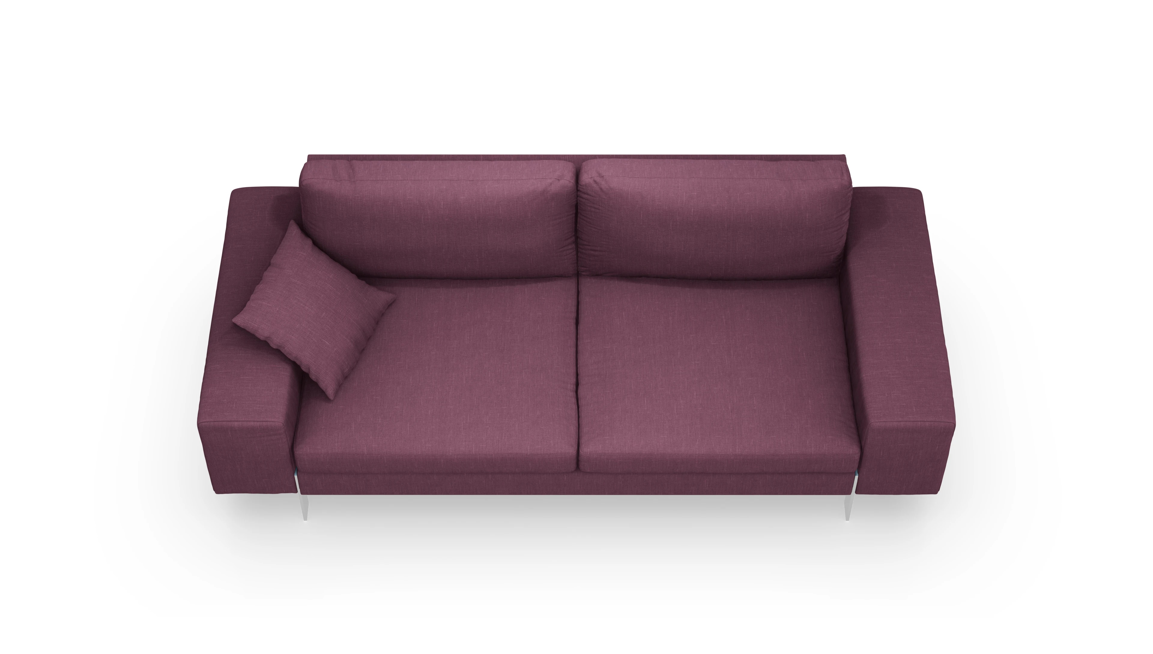 Catoira Stoffsofa Ansicht des Produktes Catoira 3-Sitzer in Stoff rot