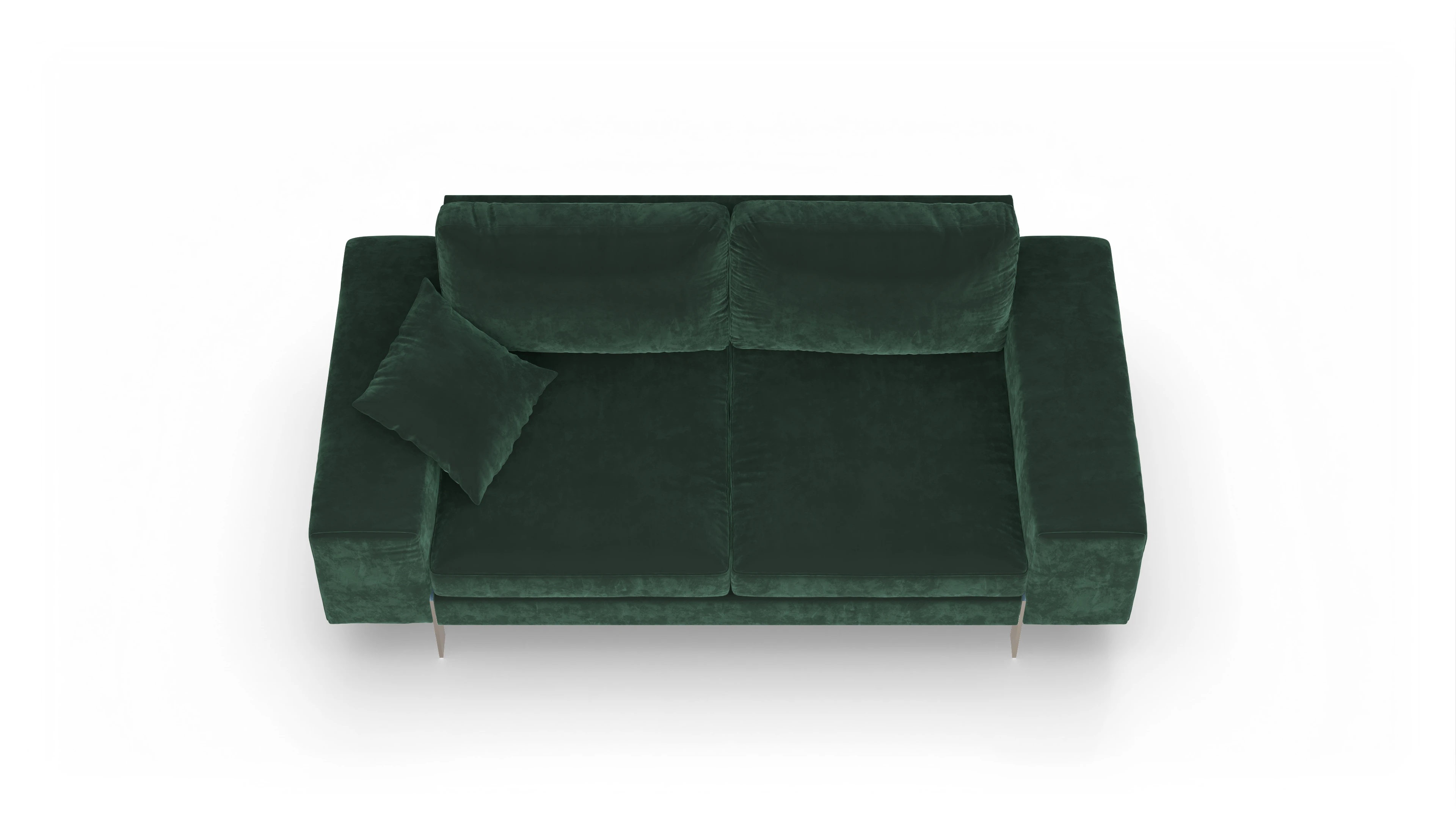 Ansicht des Produktes Catoira 2,5-Sitzer in Samt grün