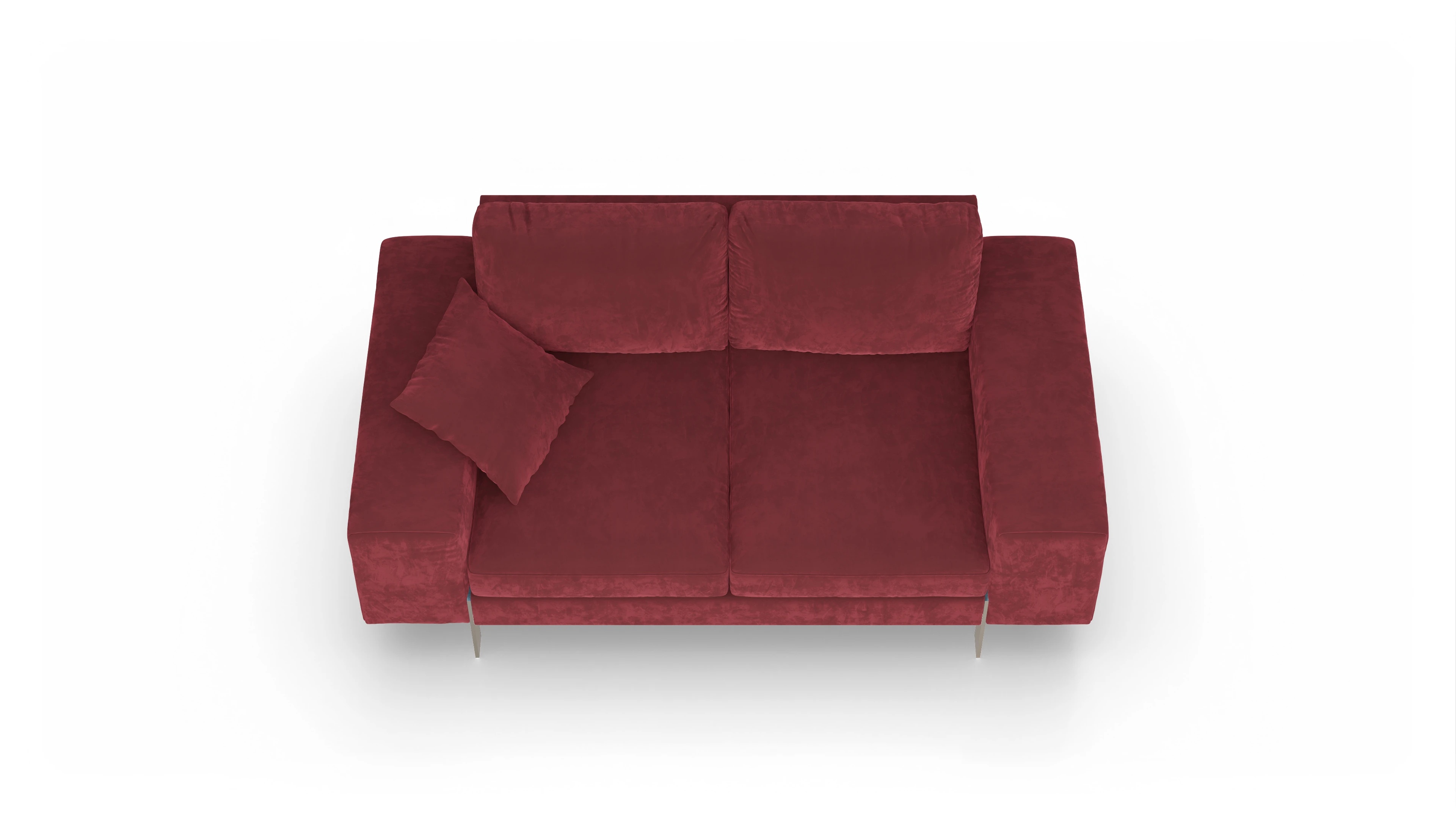 Ansicht des Produktes Catoira 2-Sitzer in Samt rot