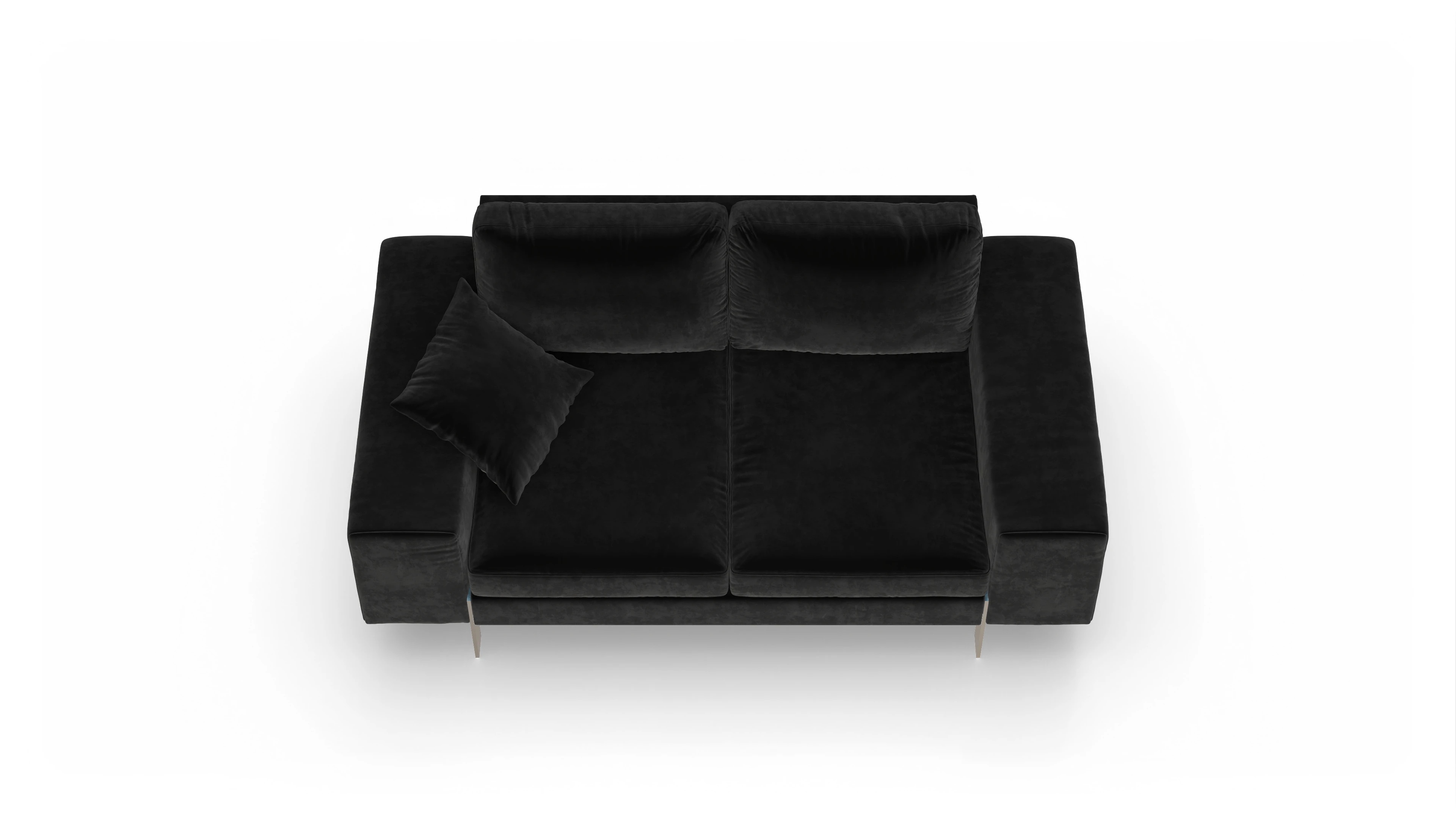 Ansicht des Produktes Catoira 2-Sitzer in Samt schwarz