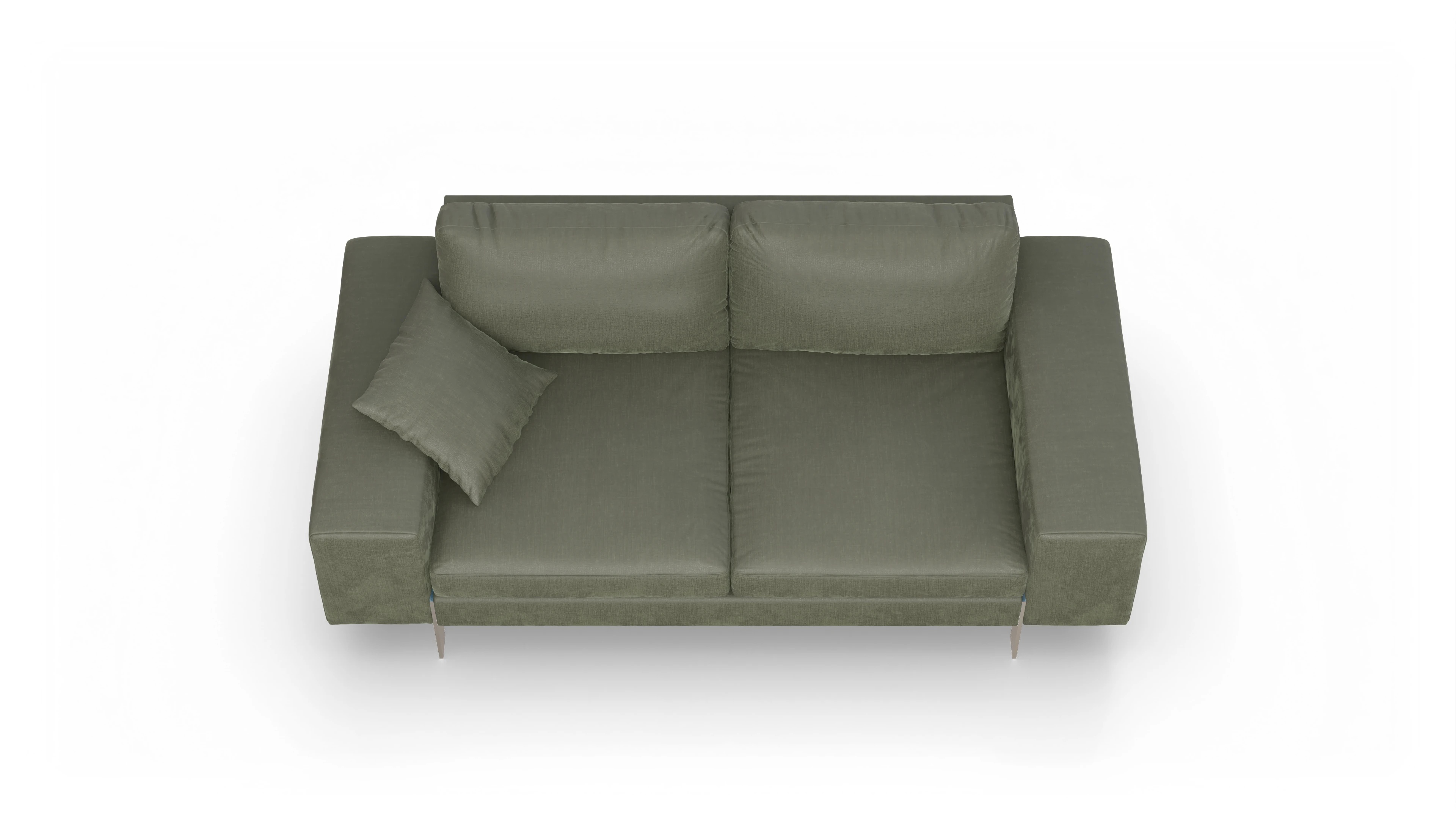 Ansicht des Produktes Catoira 2,5-Sitzer in Stoff grün