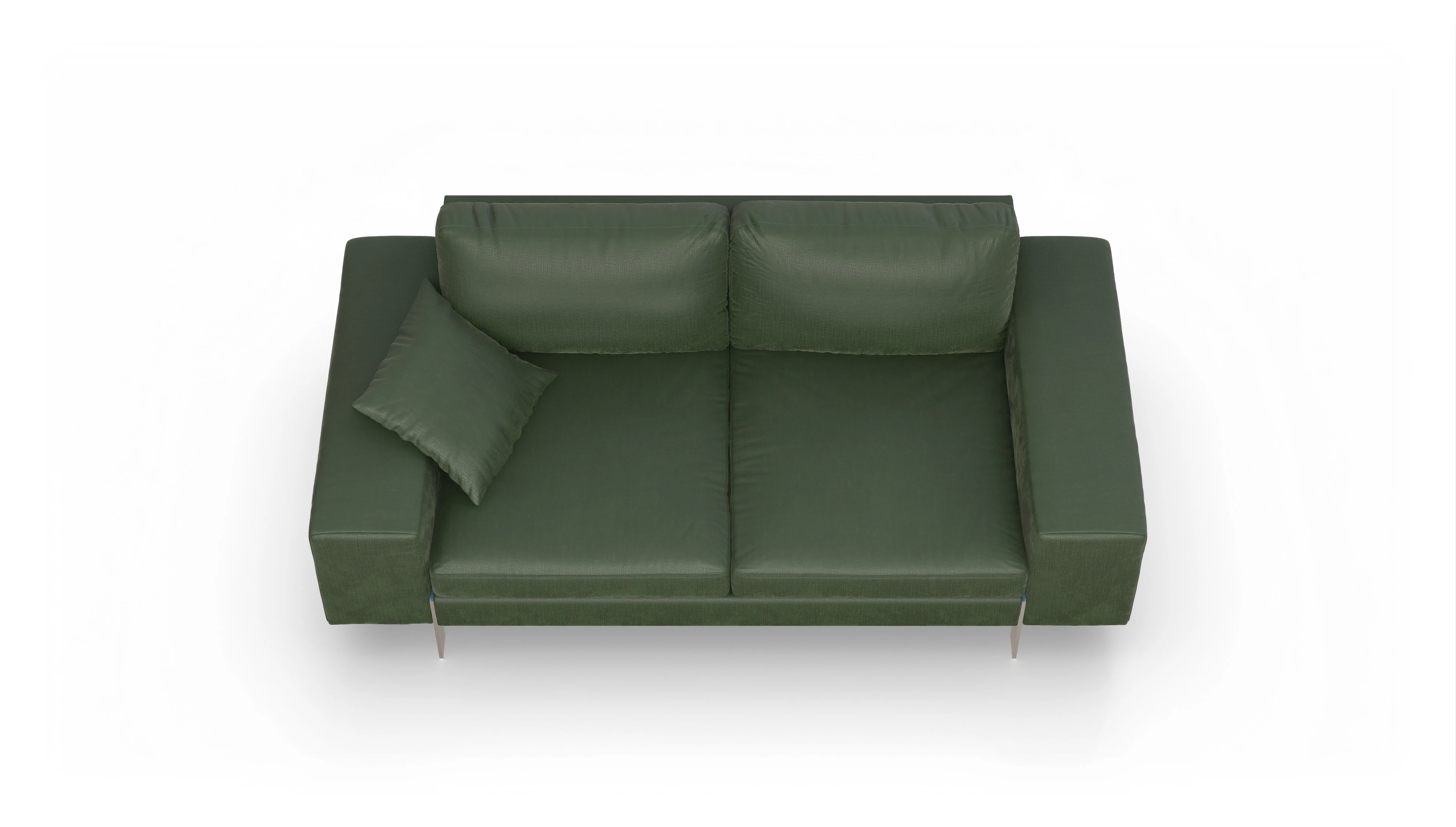 Ansicht des Produktes Catoira 2,5-Sitzer in Stoff grün