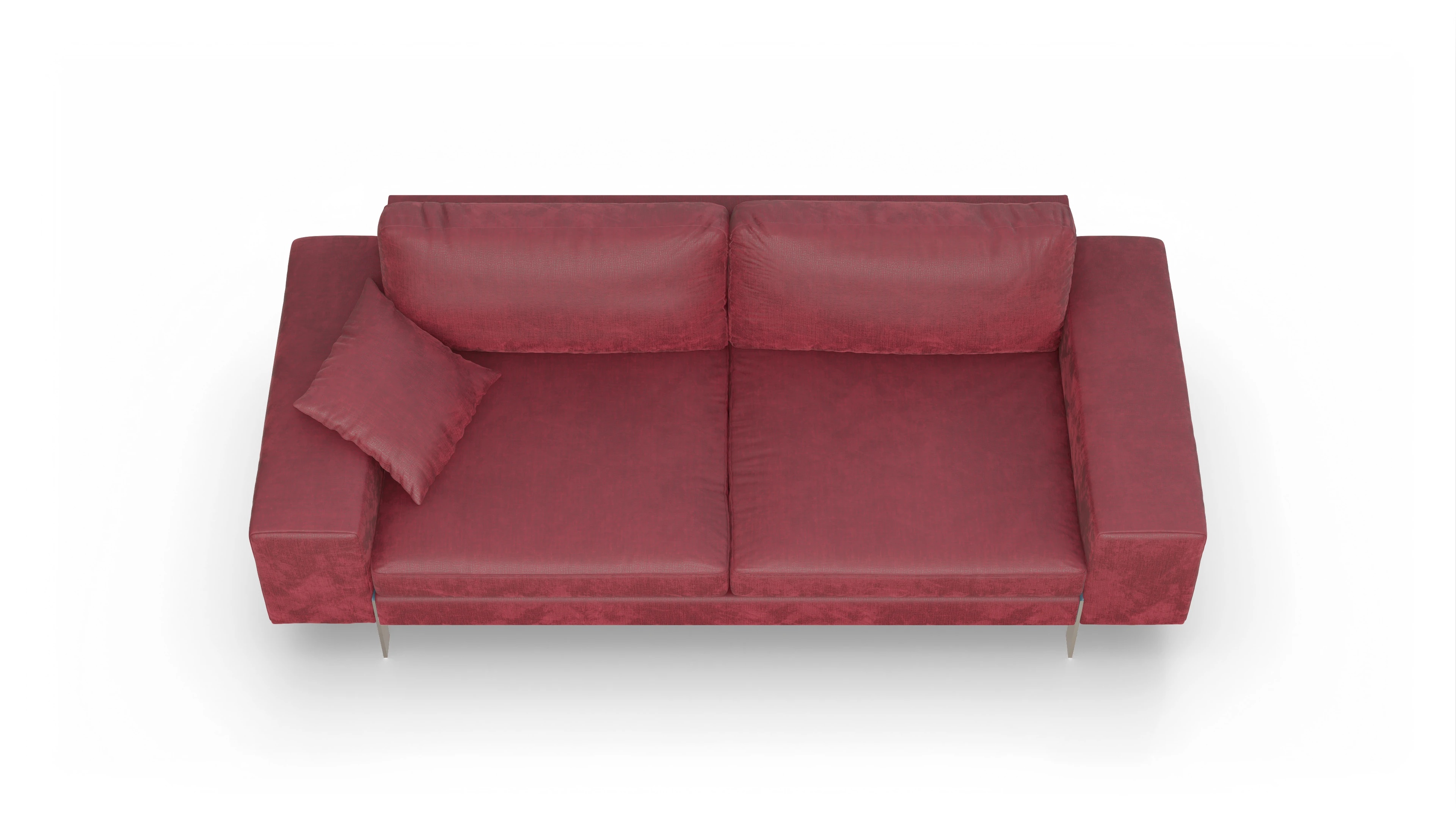 Ansicht des Produktes Catoira 3-Sitzer in Stoff rot