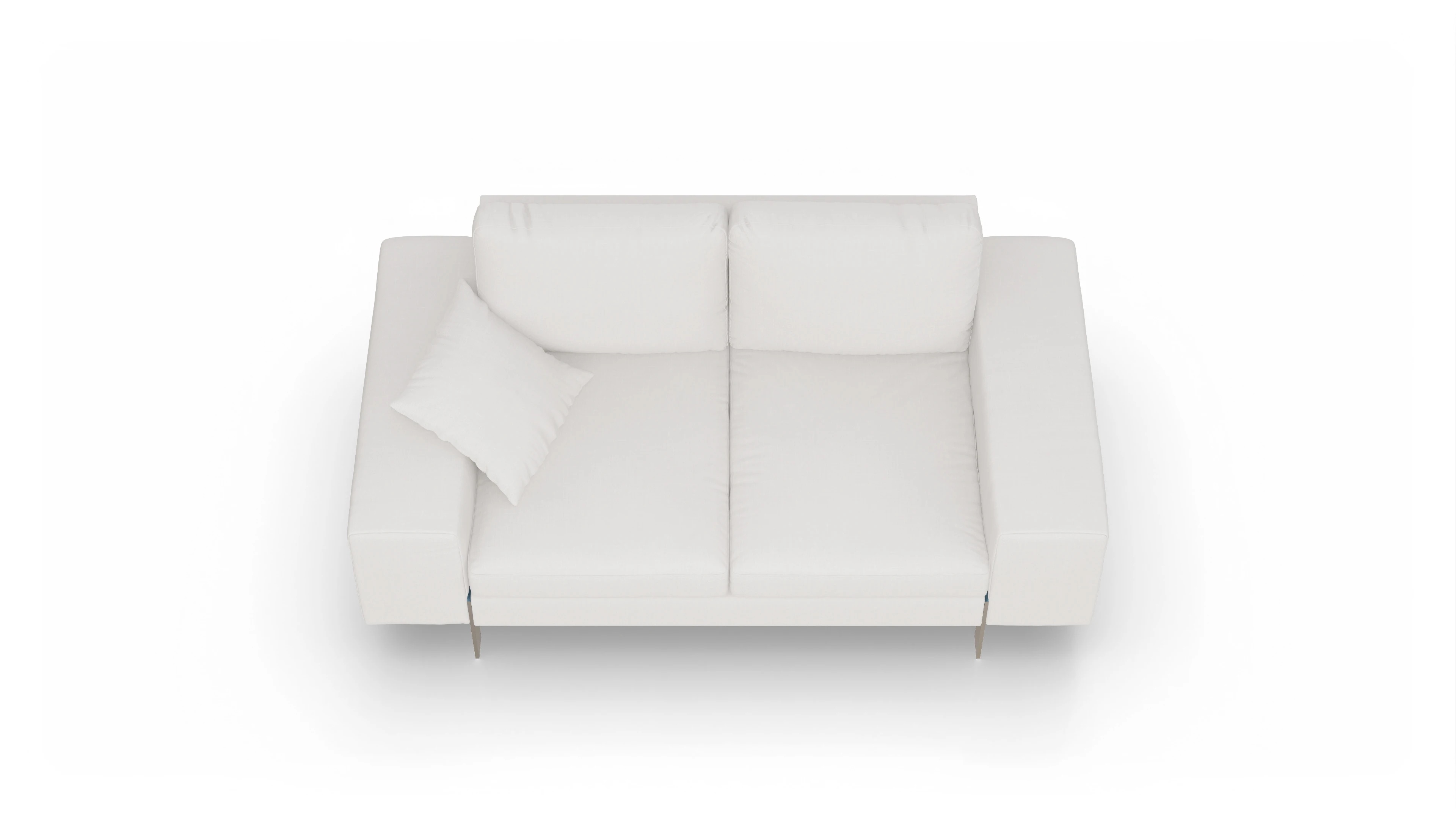 Ansicht des Produktes Catoira 2-Sitzer in Stoff weiß