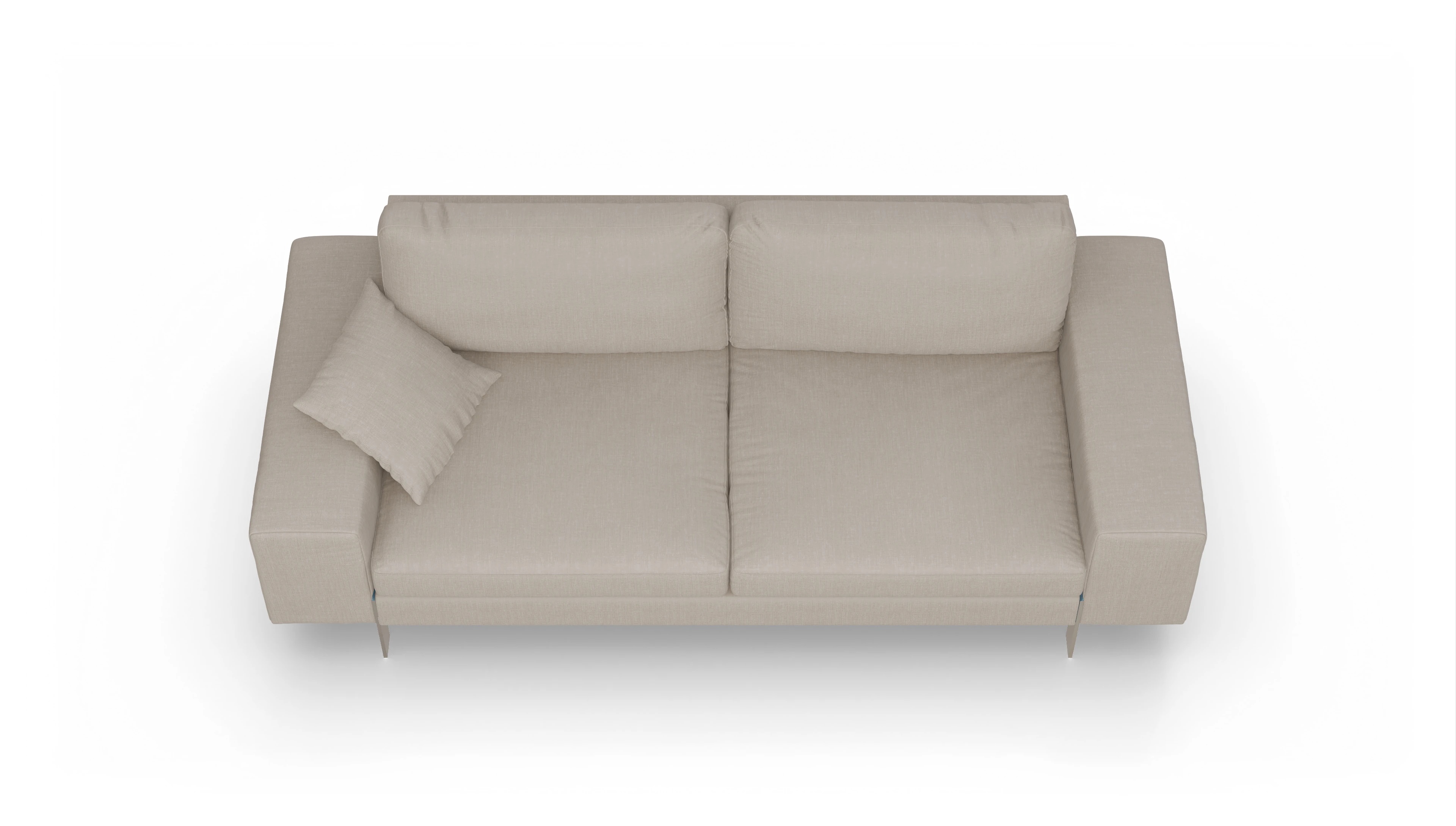 Ansicht des Produktes Catoira 3-Sitzer in Stoff braun