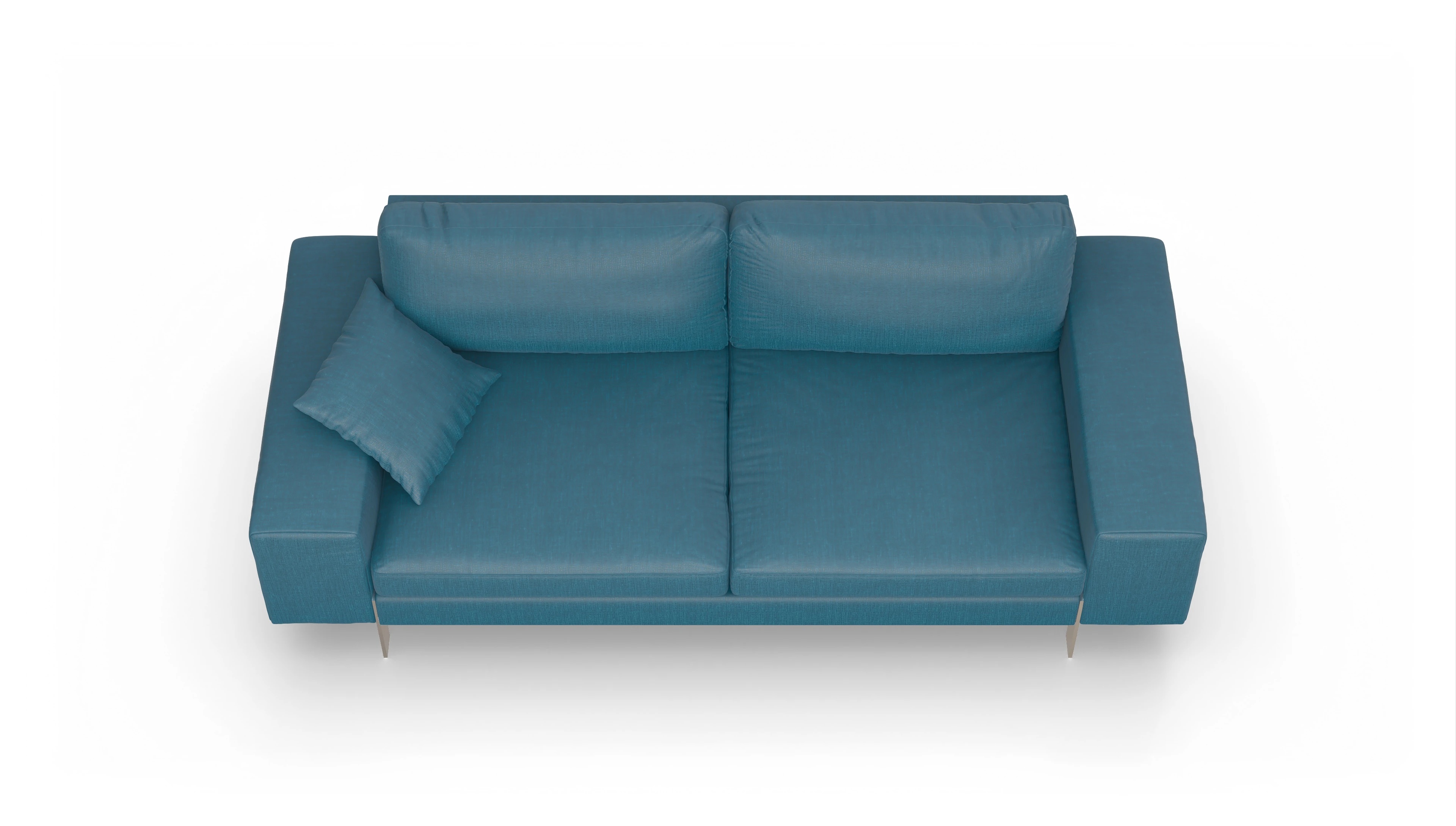 Ansicht des Produktes Catoira 3-Sitzer in Stoff blau