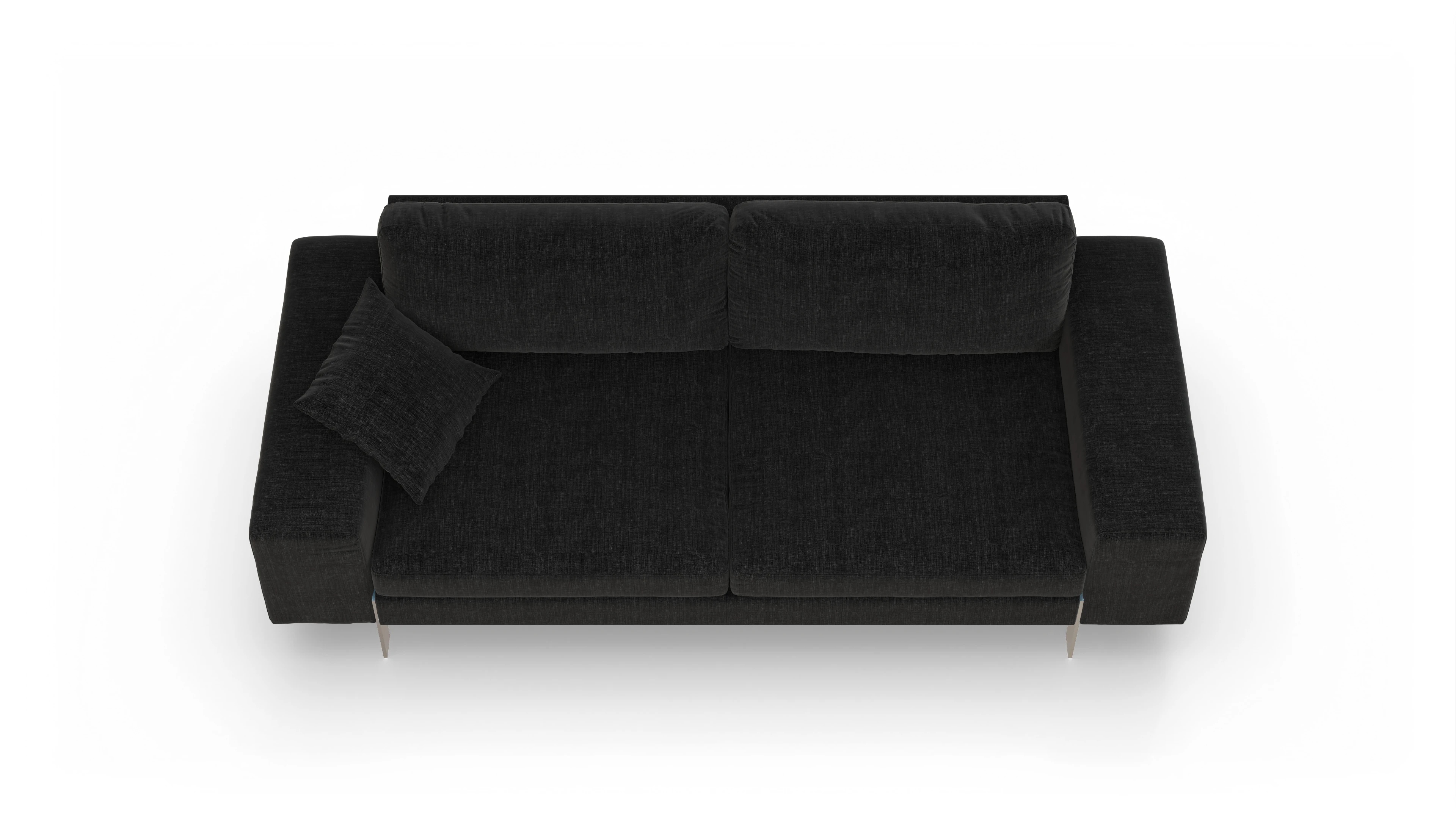 Ansicht des Produktes Catoira 3-Sitzer in Stoff schwarz