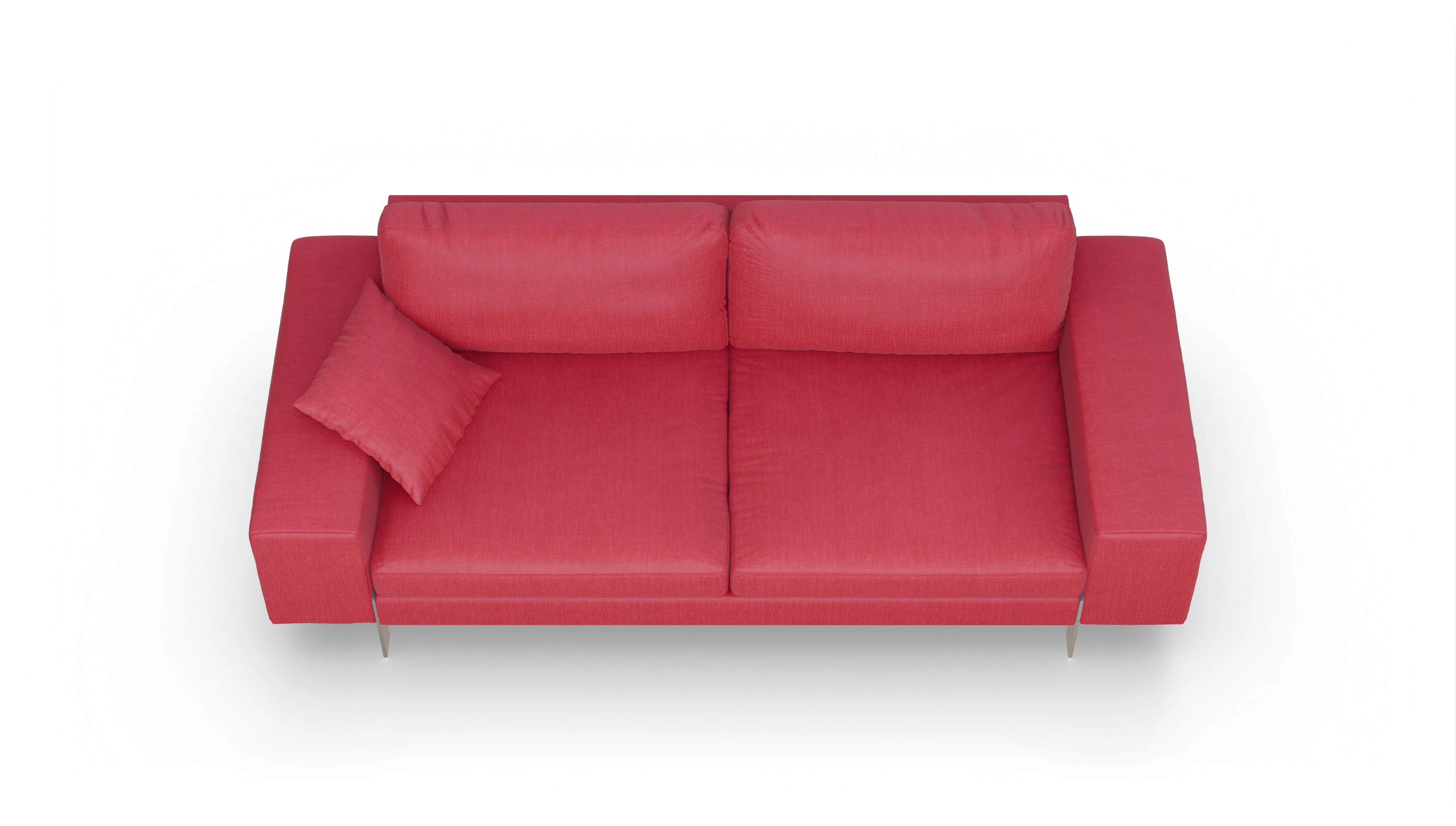 Ansicht des Produktes Catoira 3-Sitzer in Stoff rot