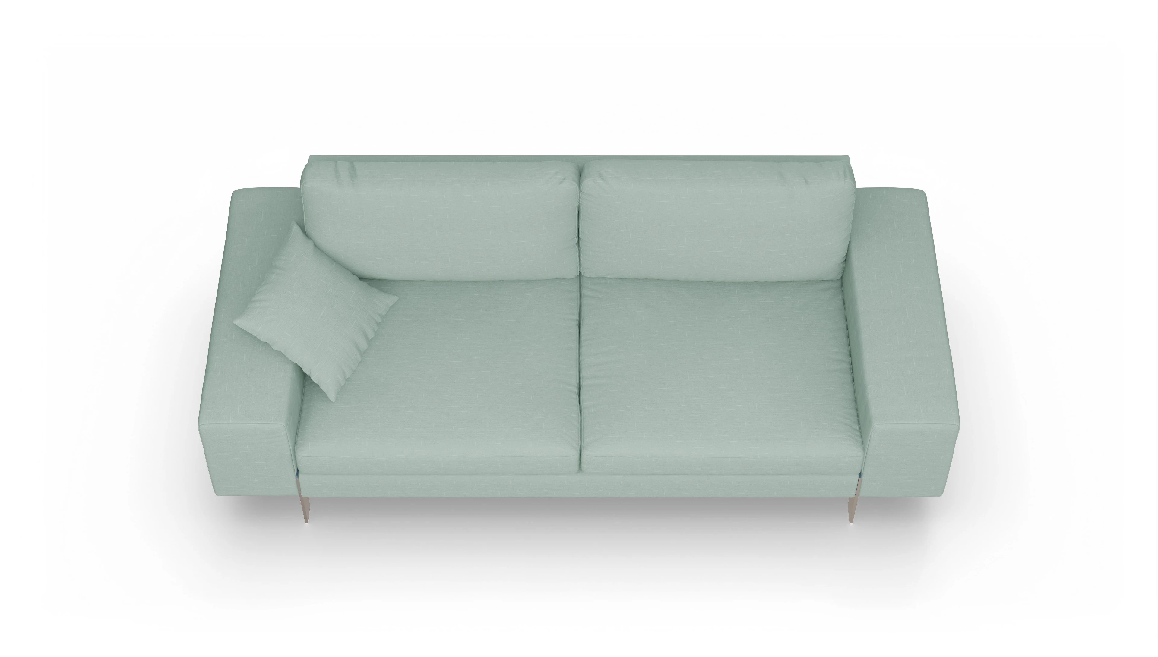 Ansicht des Produktes Catoira 3-Sitzer in Stoff grün