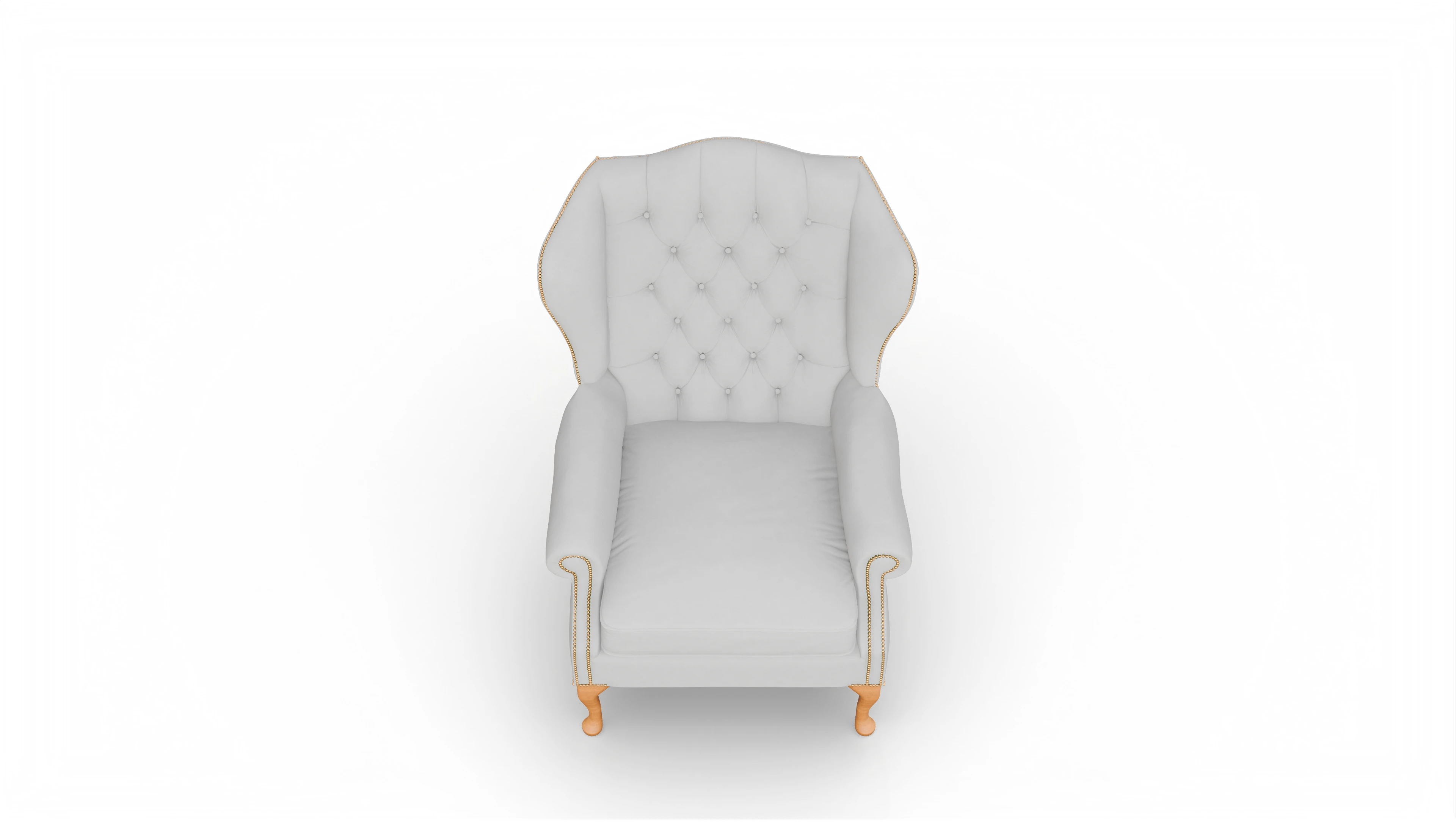 Ansicht des Produktes Syon Sessel in Leder weiß