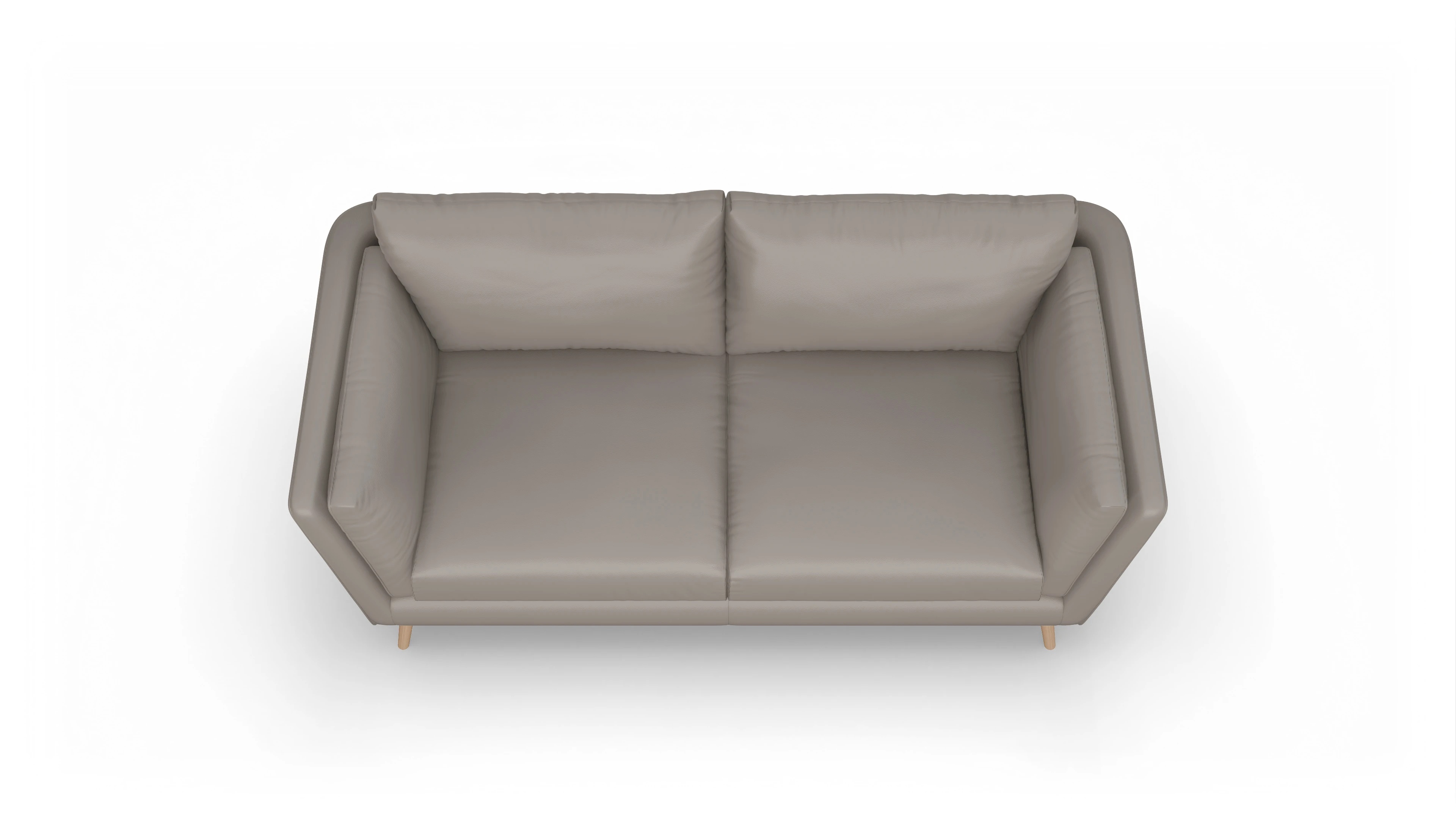 Ansicht des Produktes Sira 3-Sitzer in Leder beige