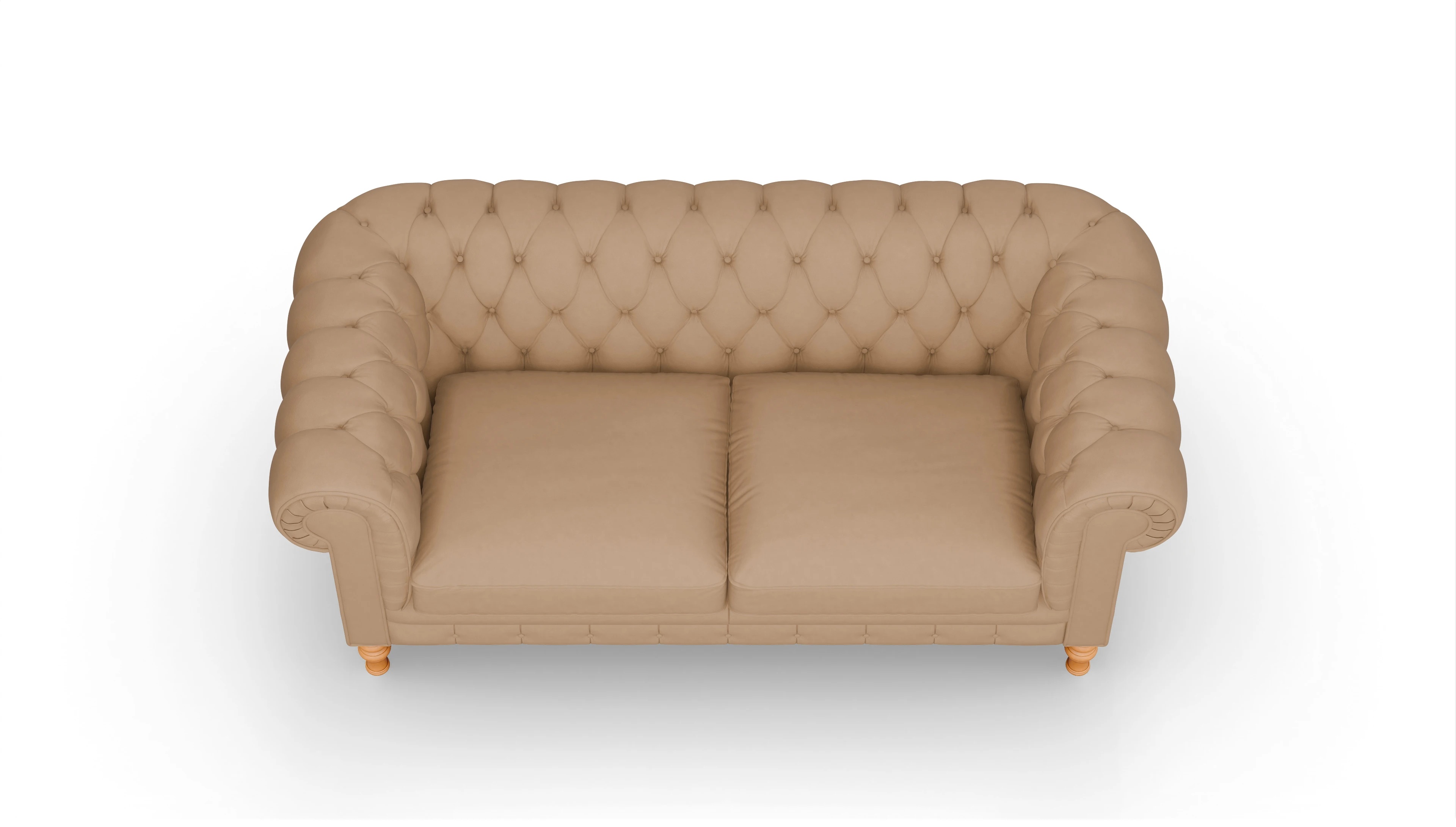 Ansicht des Produktes Countess 2-Sitzer in Leder braun