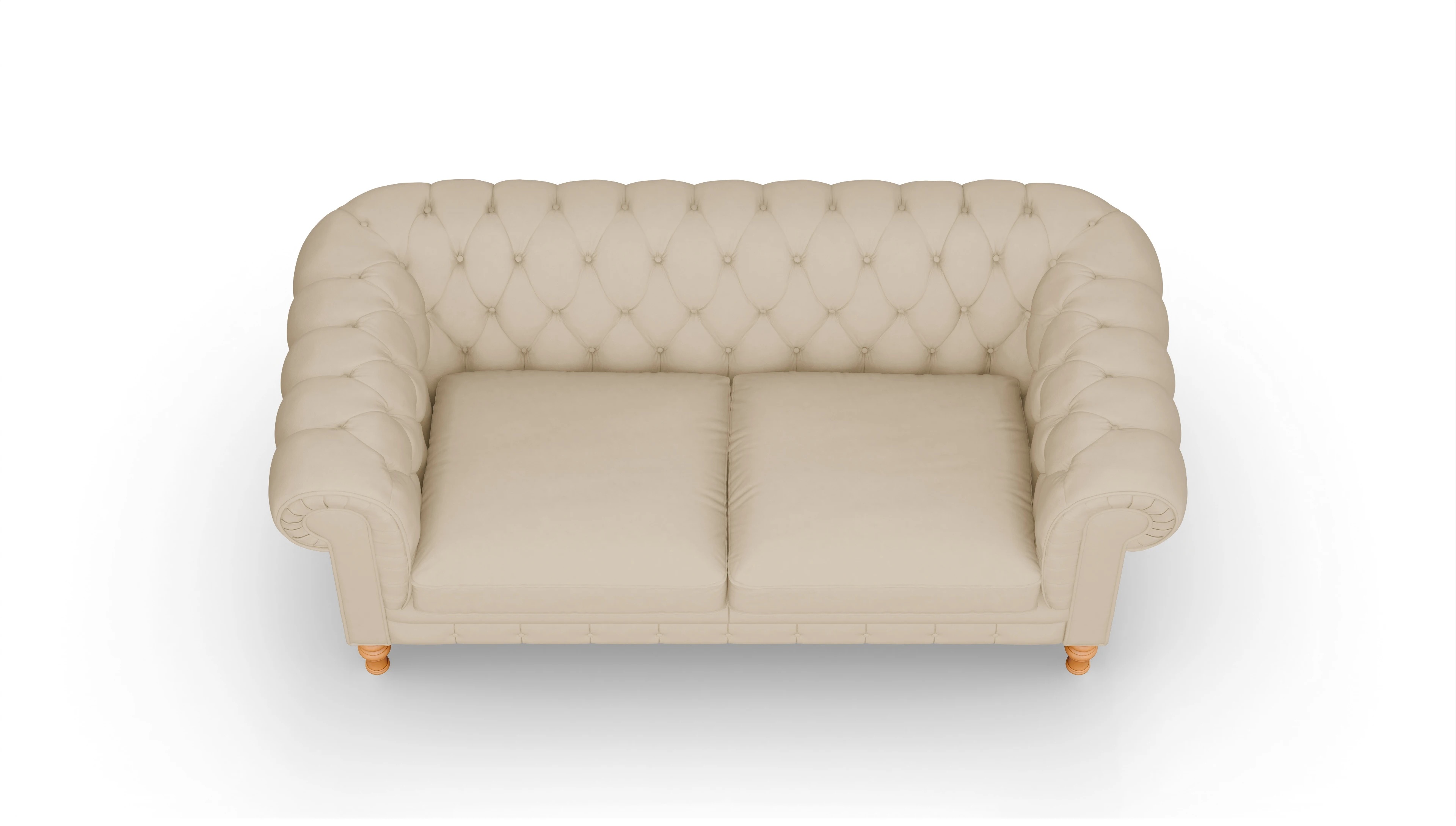 Ansicht des Produktes Countess 2-Sitzer in Leder beige