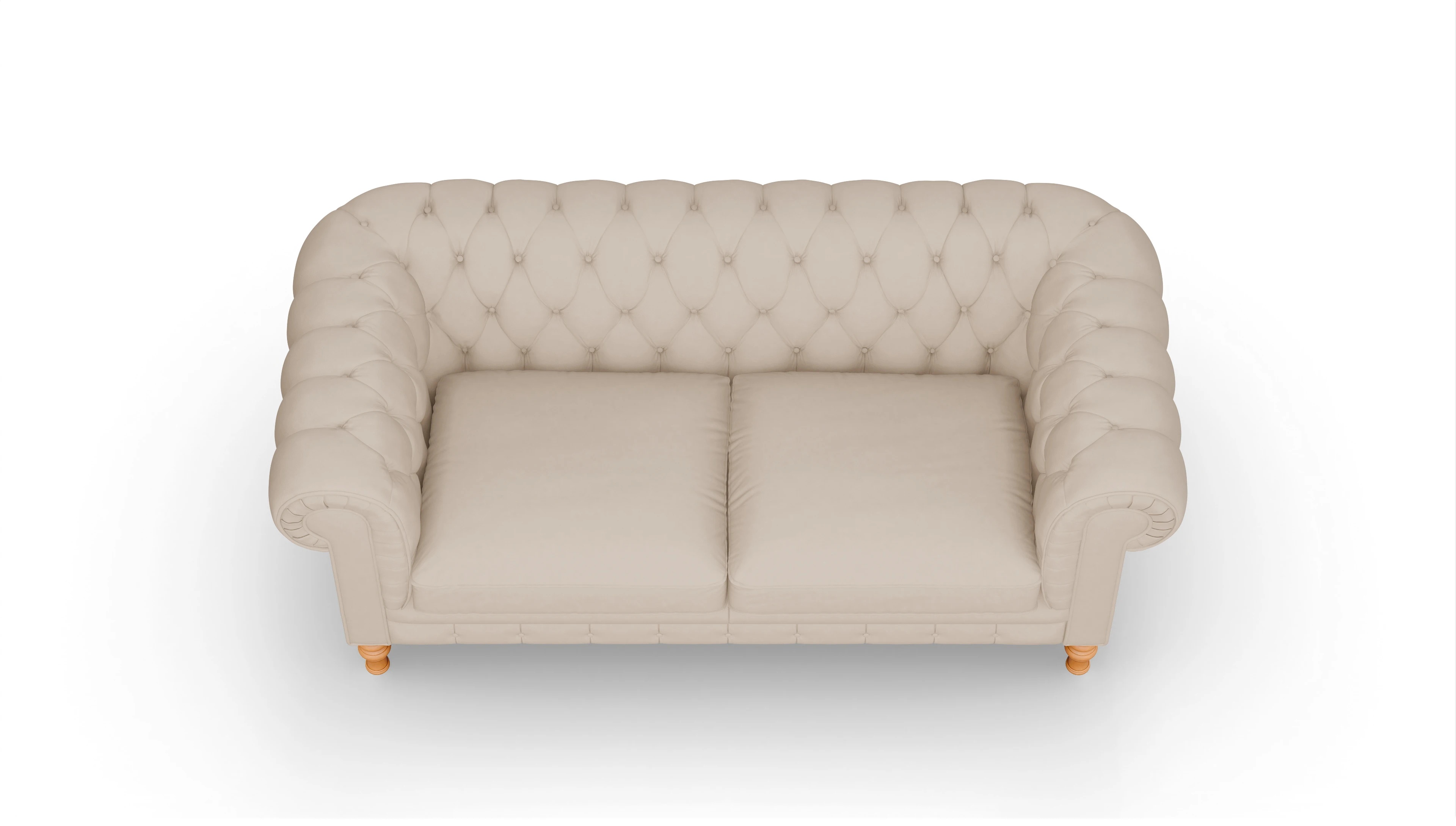 Ansicht des Produktes Countess 2-Sitzer in Leder beige