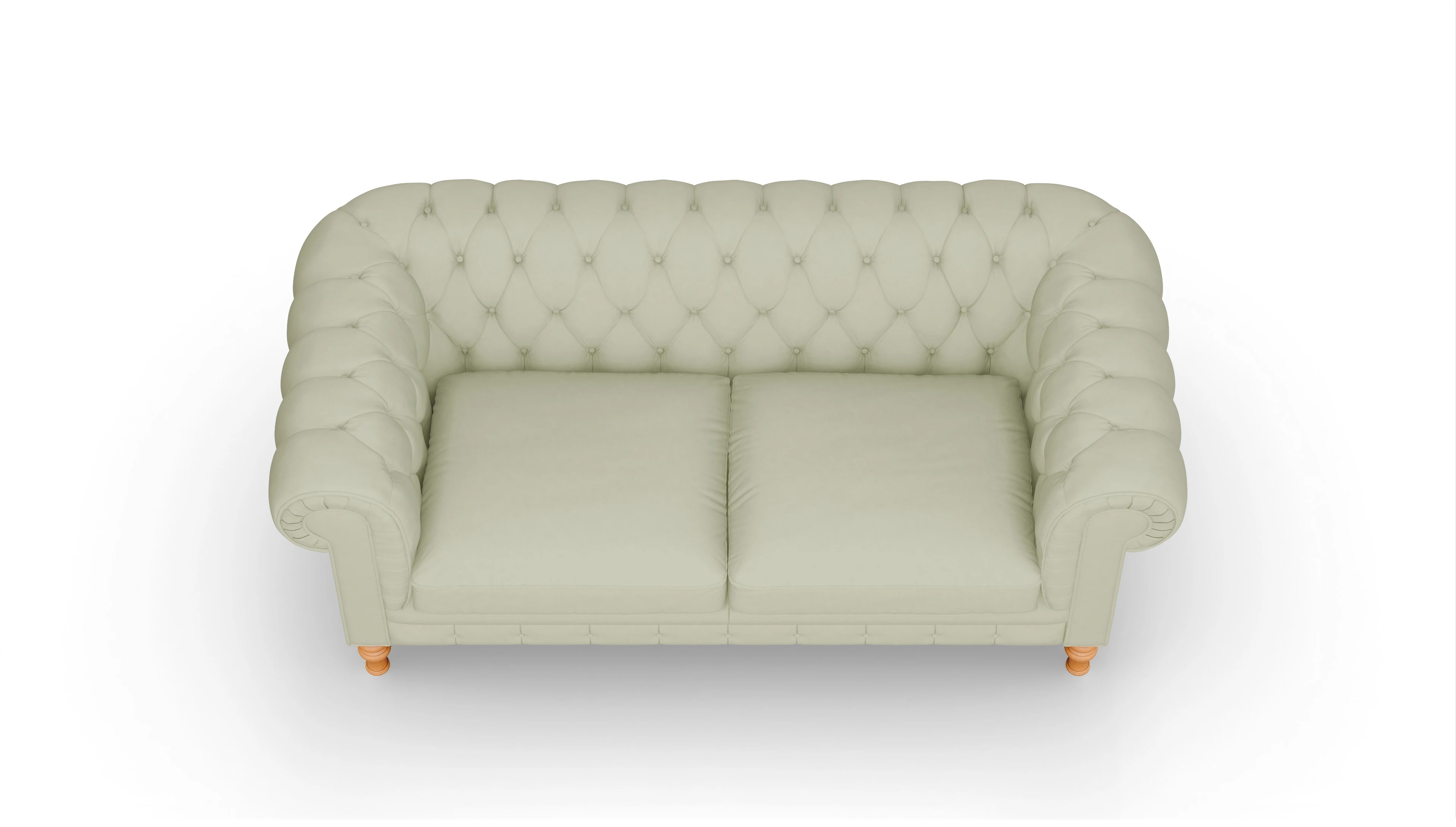 Ansicht des Produktes Countess 2-Sitzer in Leder grau